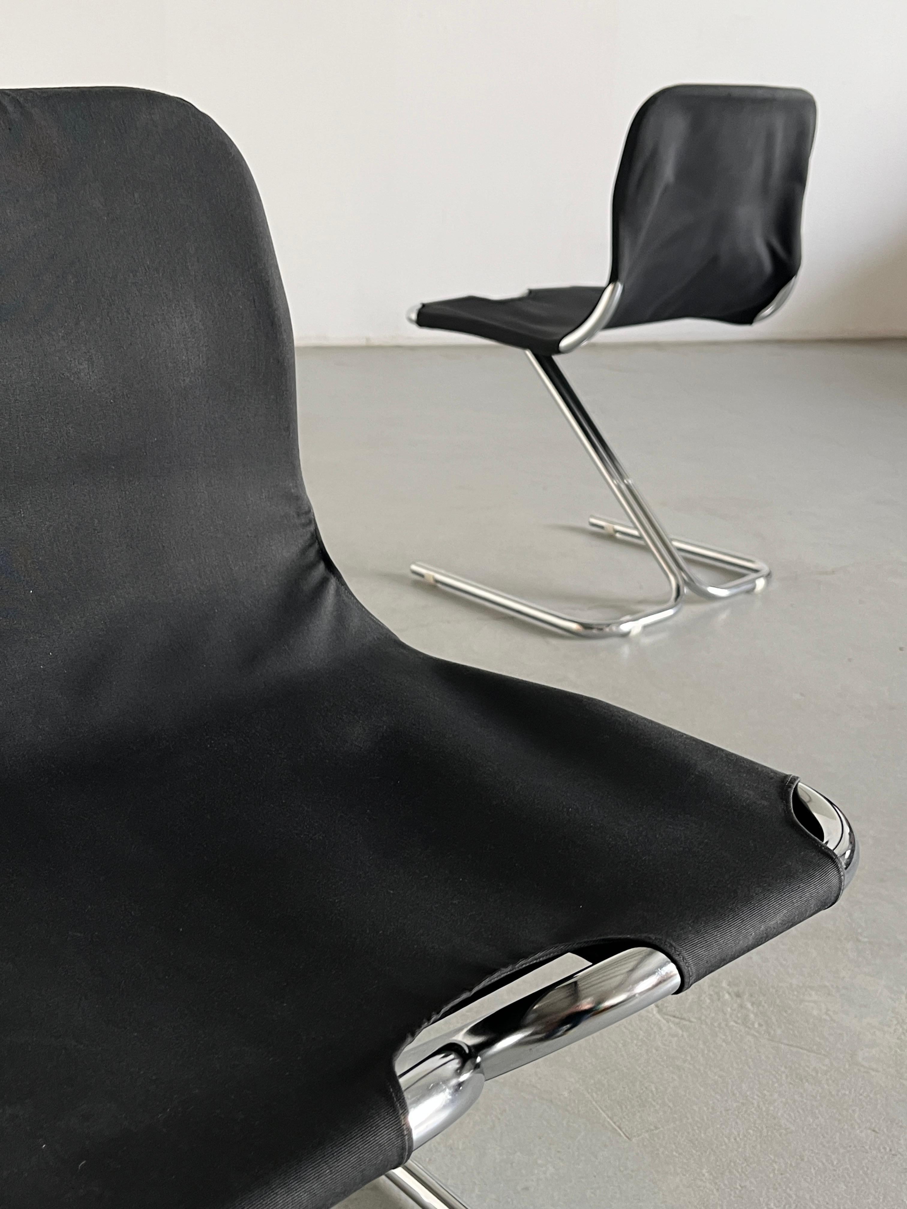 Pair of Vintage Modernist 'Formula' Cantilever Dining Chairs by Dux, 1968 Sweden 1