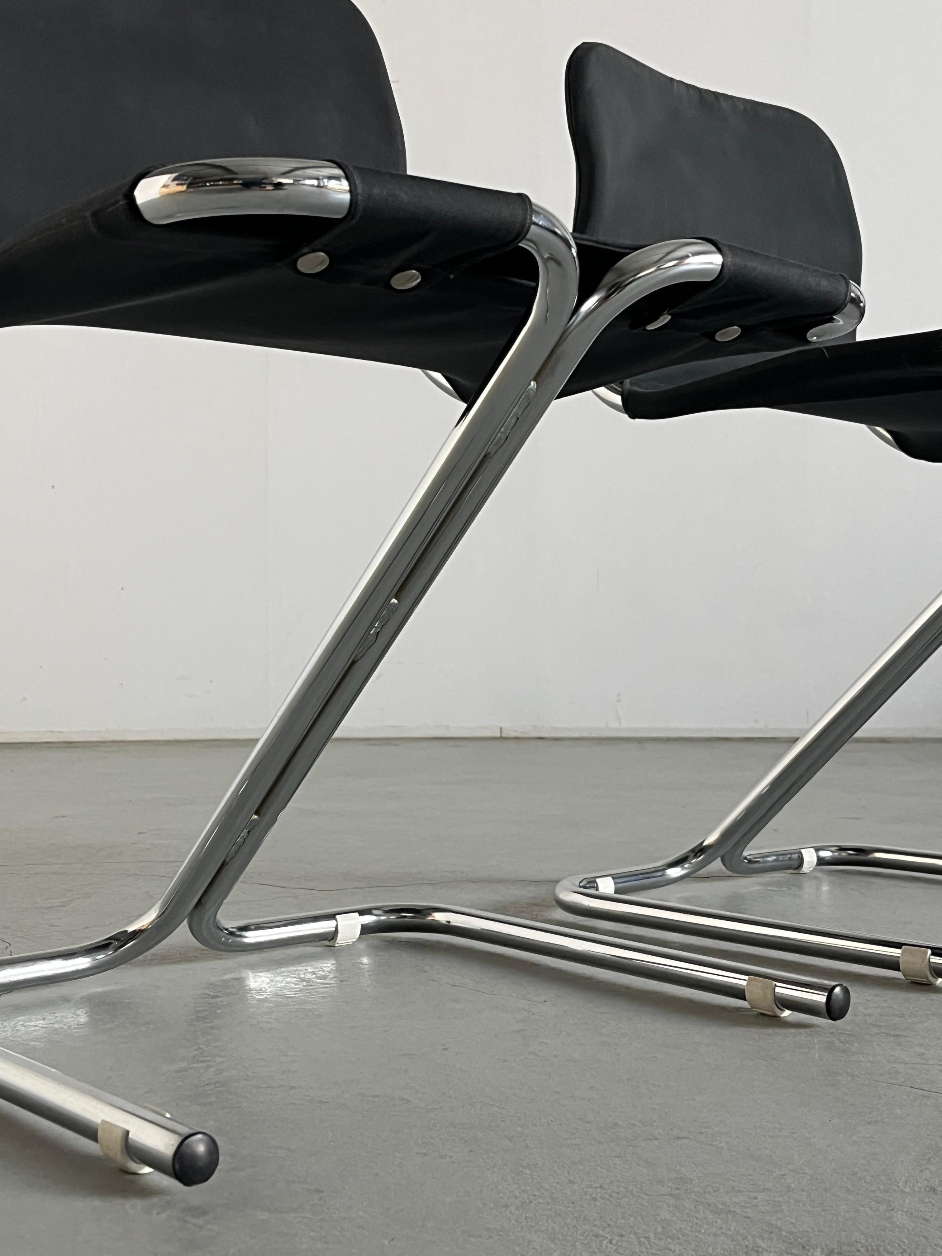 Pair of Vintage Modernist 'Formula' Cantilever Dining Chairs by Dux, 1968 Sweden 2