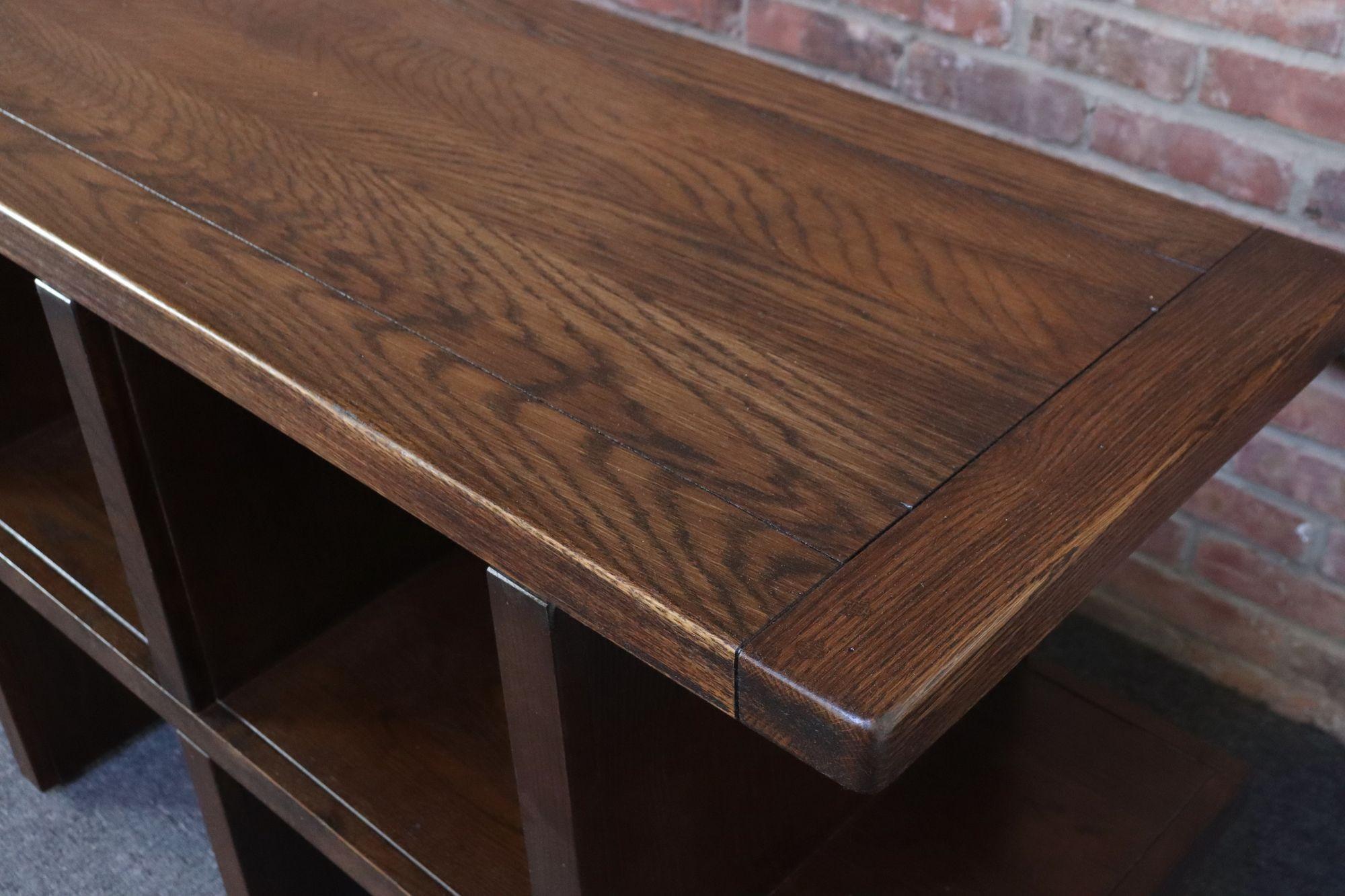 Coppia di librerie modulari vintage / scaffali per dischi in frassino tinto in vendita 10