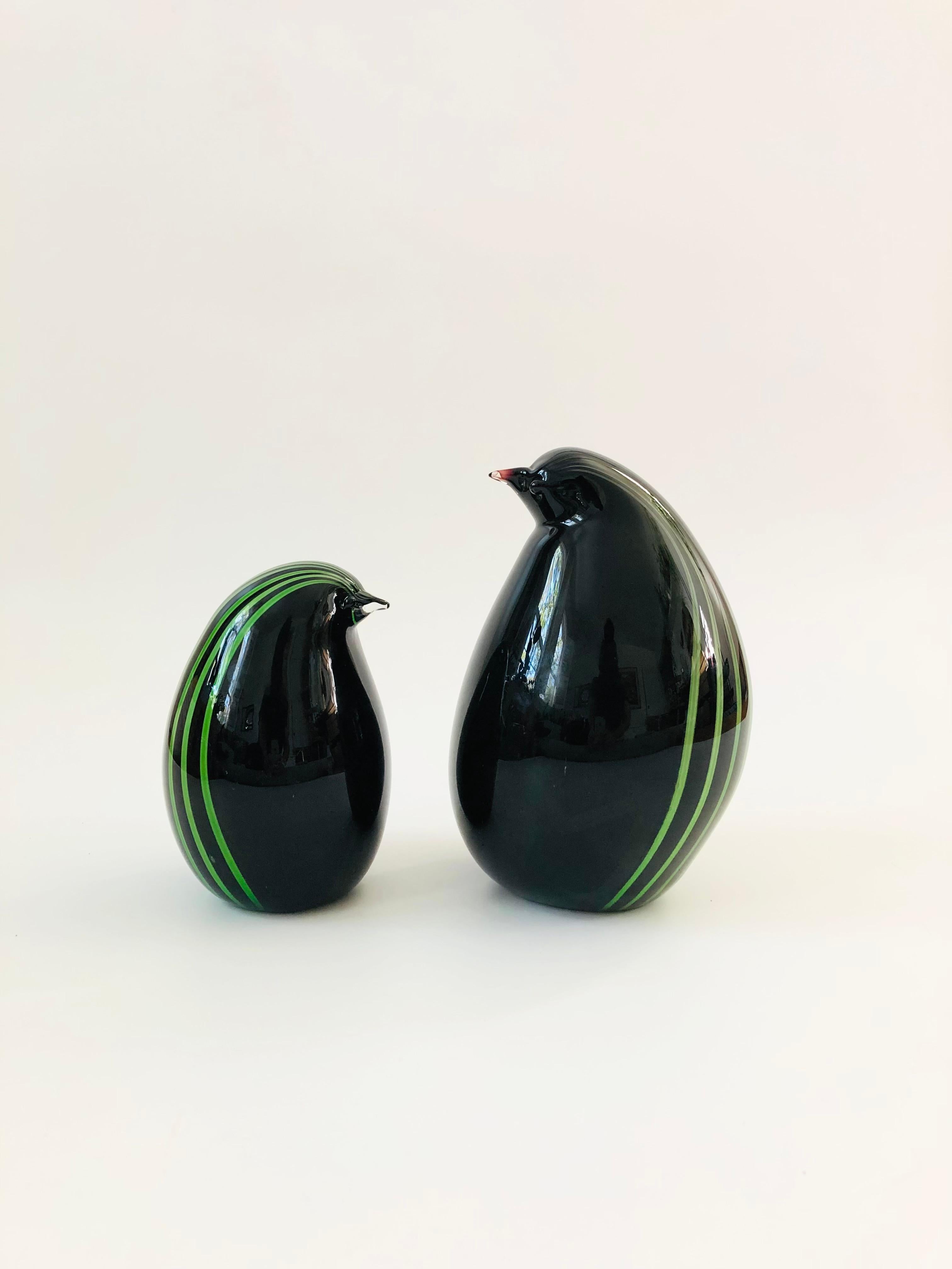Pair of Vintage Murano Art Glass Penguins by Livio Seguso 1