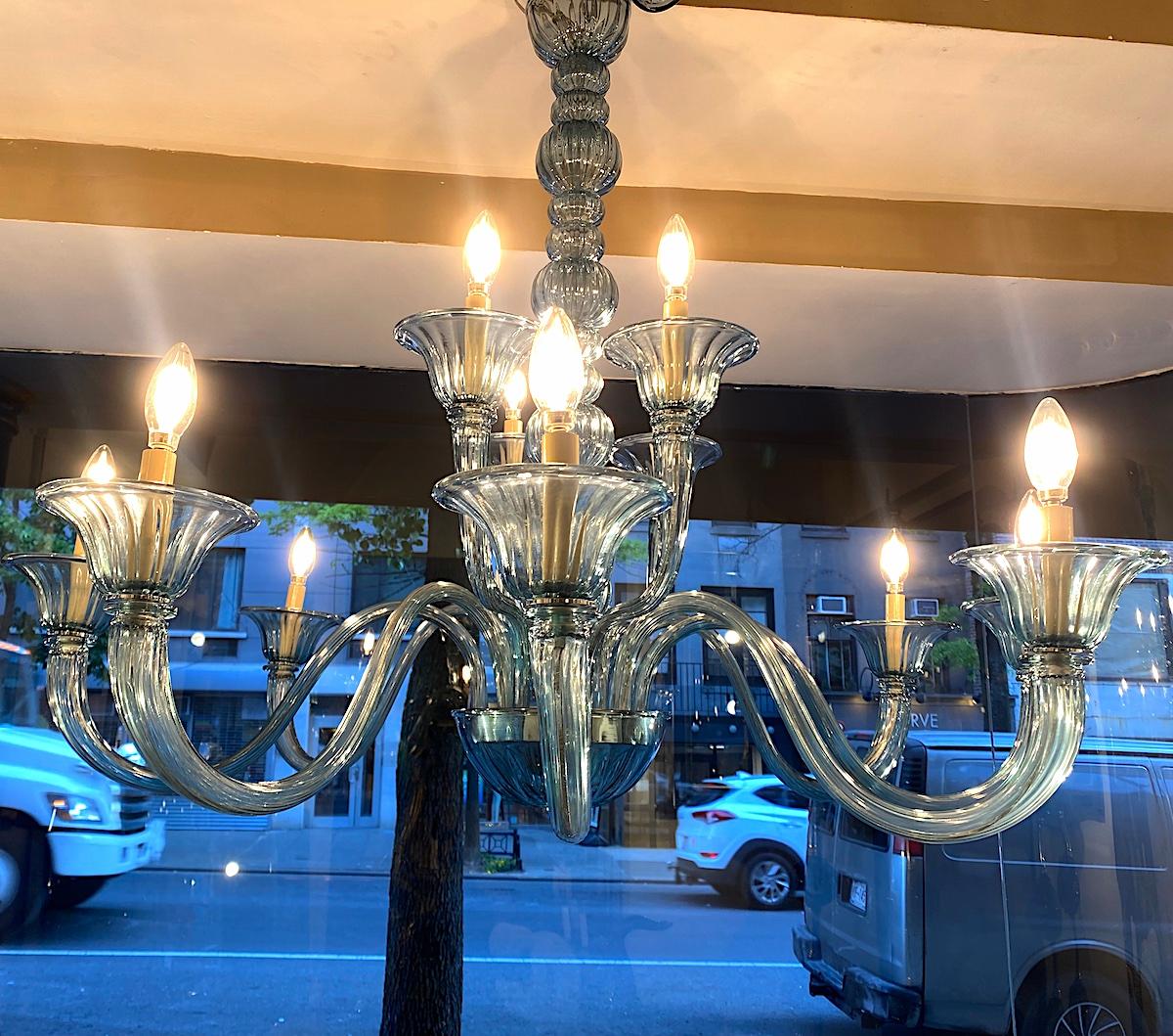 Pair of Vintage Murano Chandeliers, Sold Individually For Sale 6