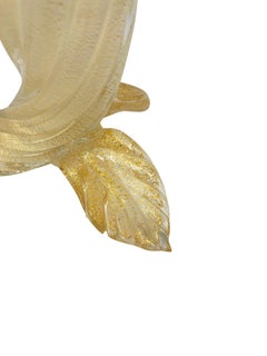 Pair of Vintage Murano Cornucopia Glass Vases attributed to Archimede Seguso