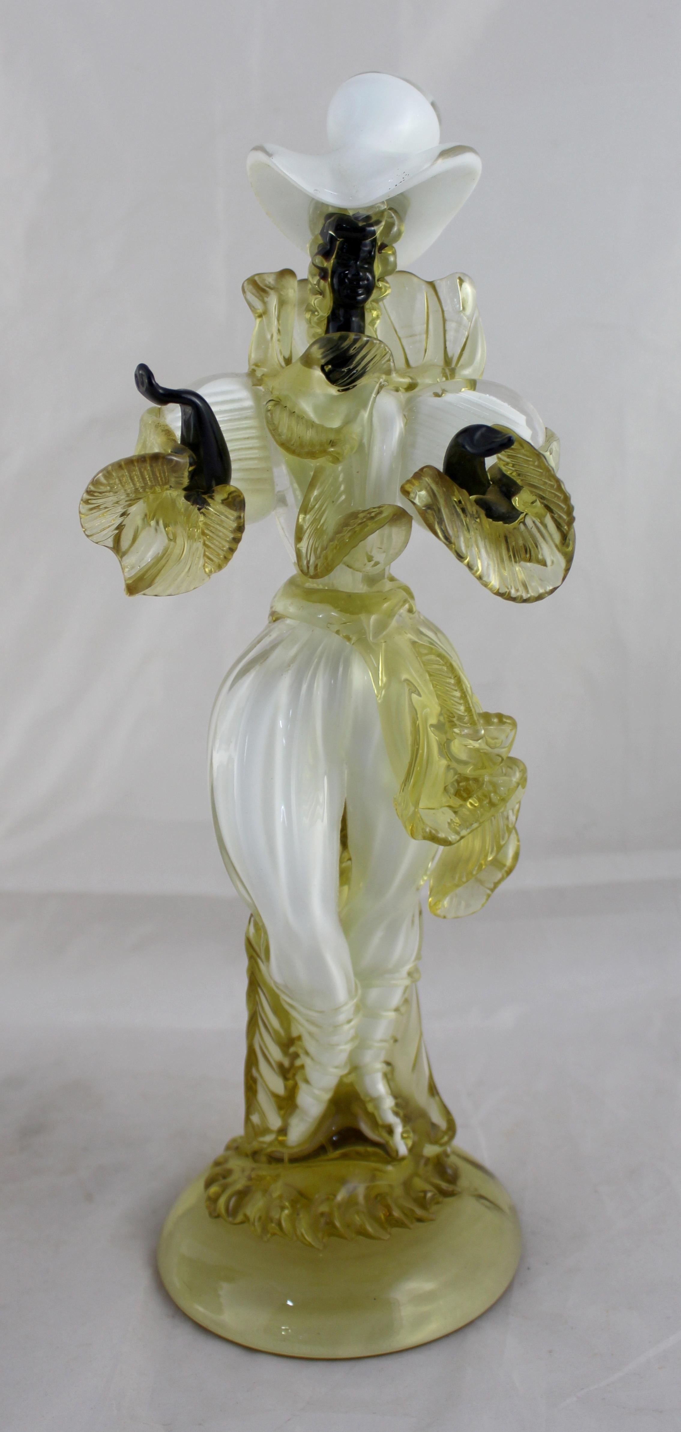 Pair of Vintage Murano Glass Figures For Sale 7