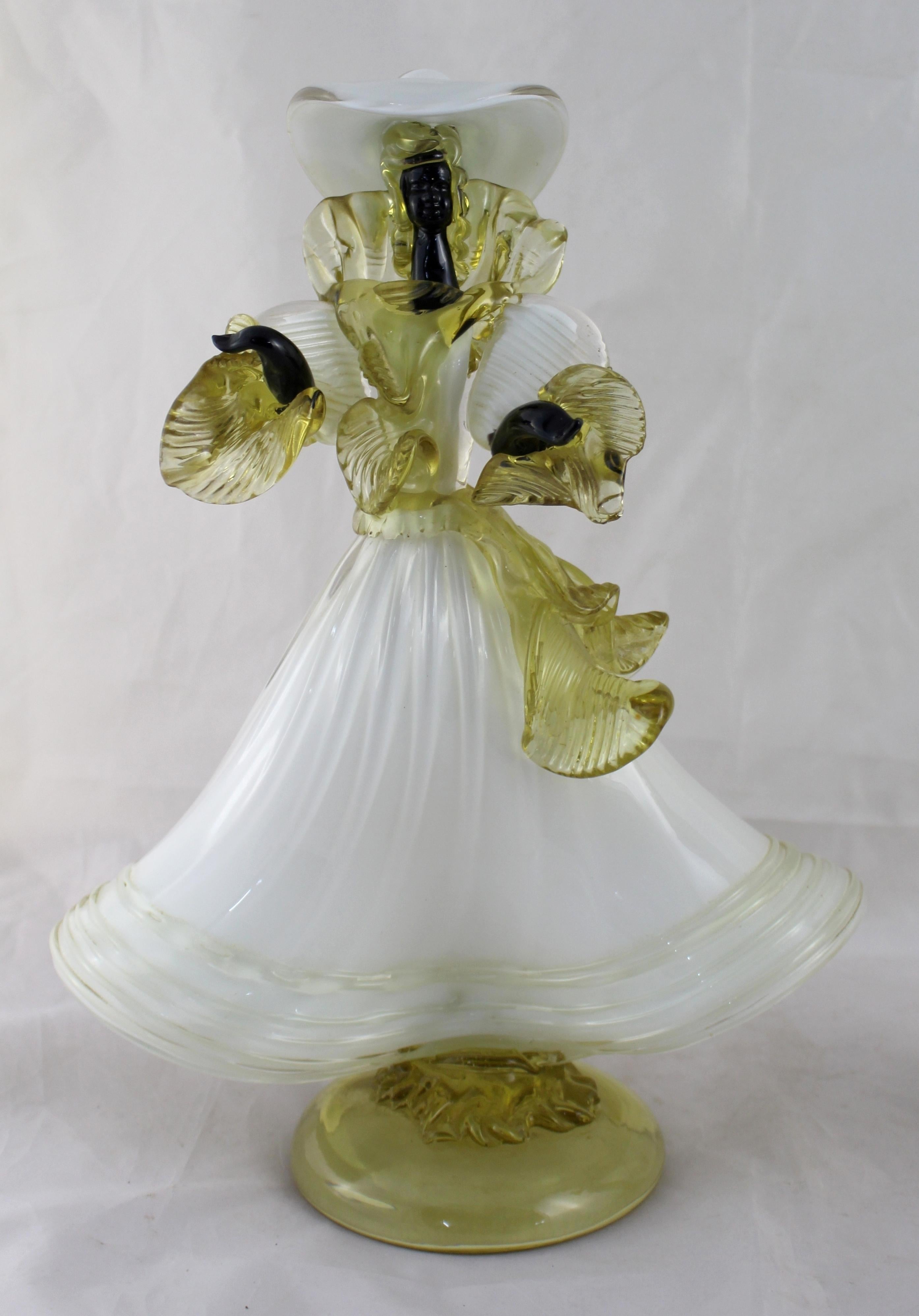 Period: Mid-late 20th century.
Origin: Murano, Italy
Artist: Cesare Toffolo, signed to the base of each figure
Measures: Height 36 cm (14 in) and 37 cm (14 1/2 in)
Condition: Very good condition commensurate with age.

Offered for sale a lovely