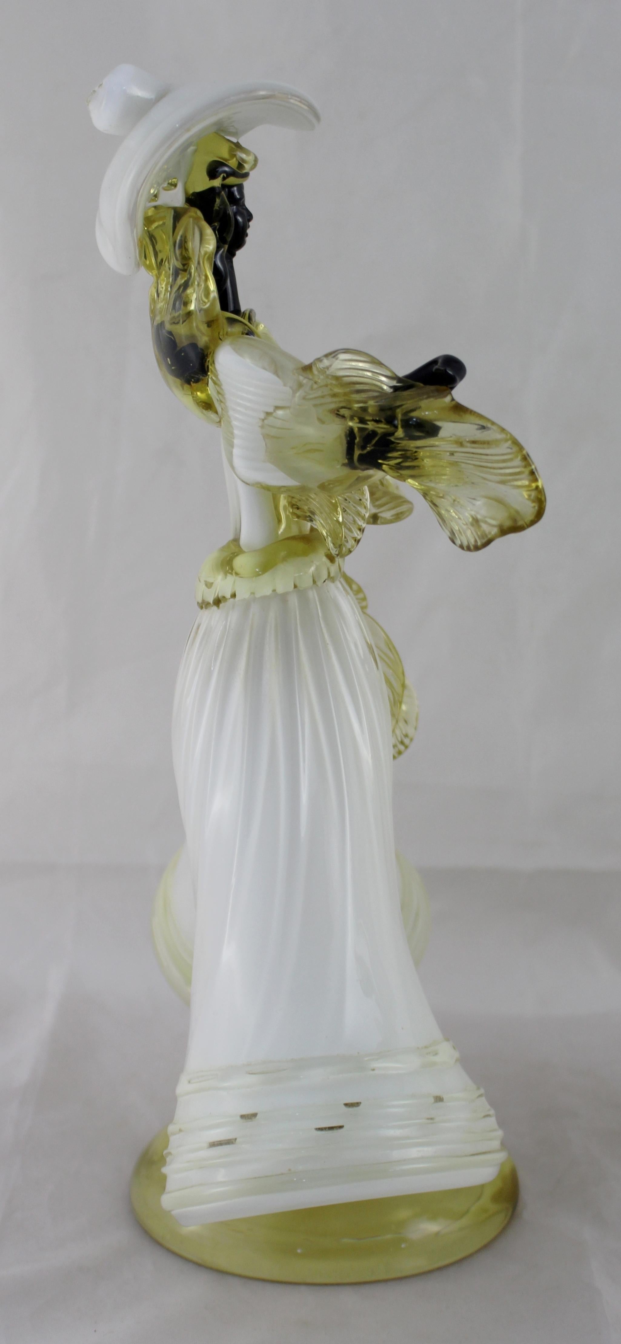 Pair of Vintage Murano Glass Figures In Good Condition For Sale In Worcester, Worcestershire