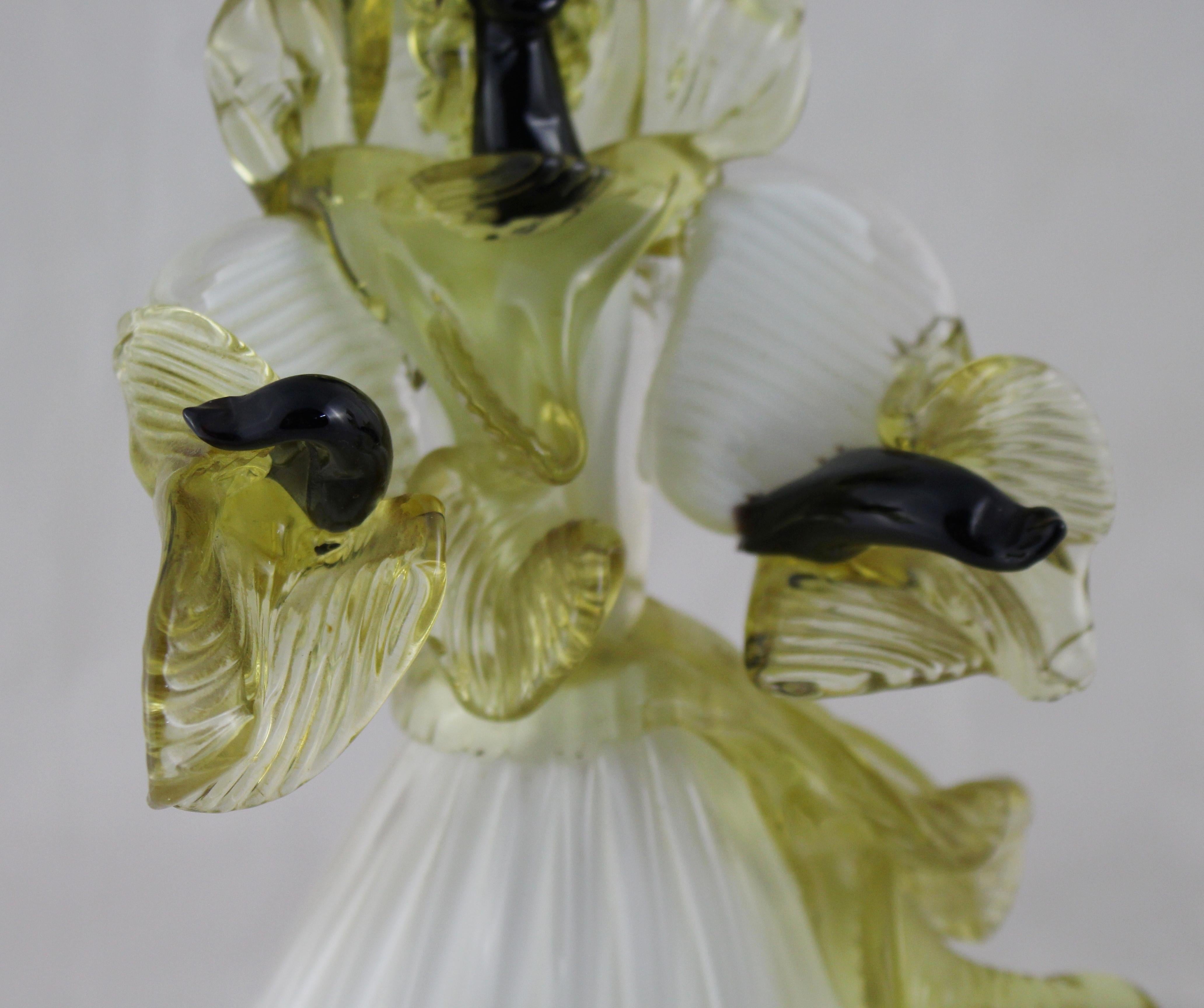 Pair of Vintage Murano Glass Figures For Sale 2