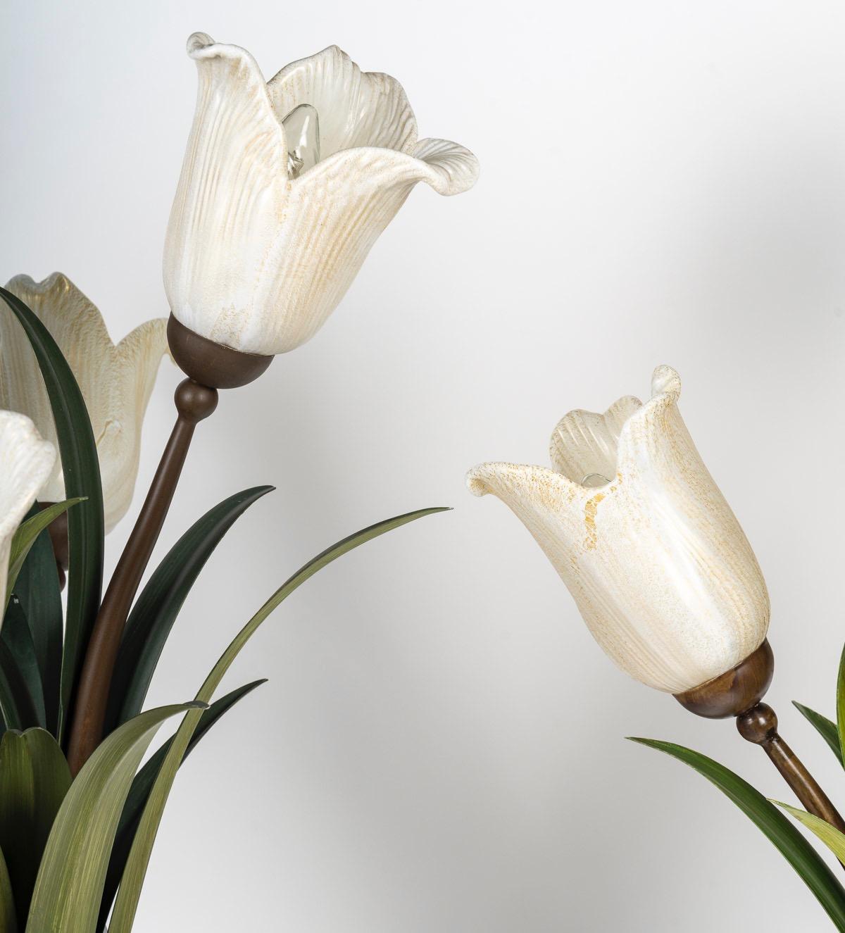 Paar Blumenvasen aus Murano-Glas um 1980 im Angebot 7