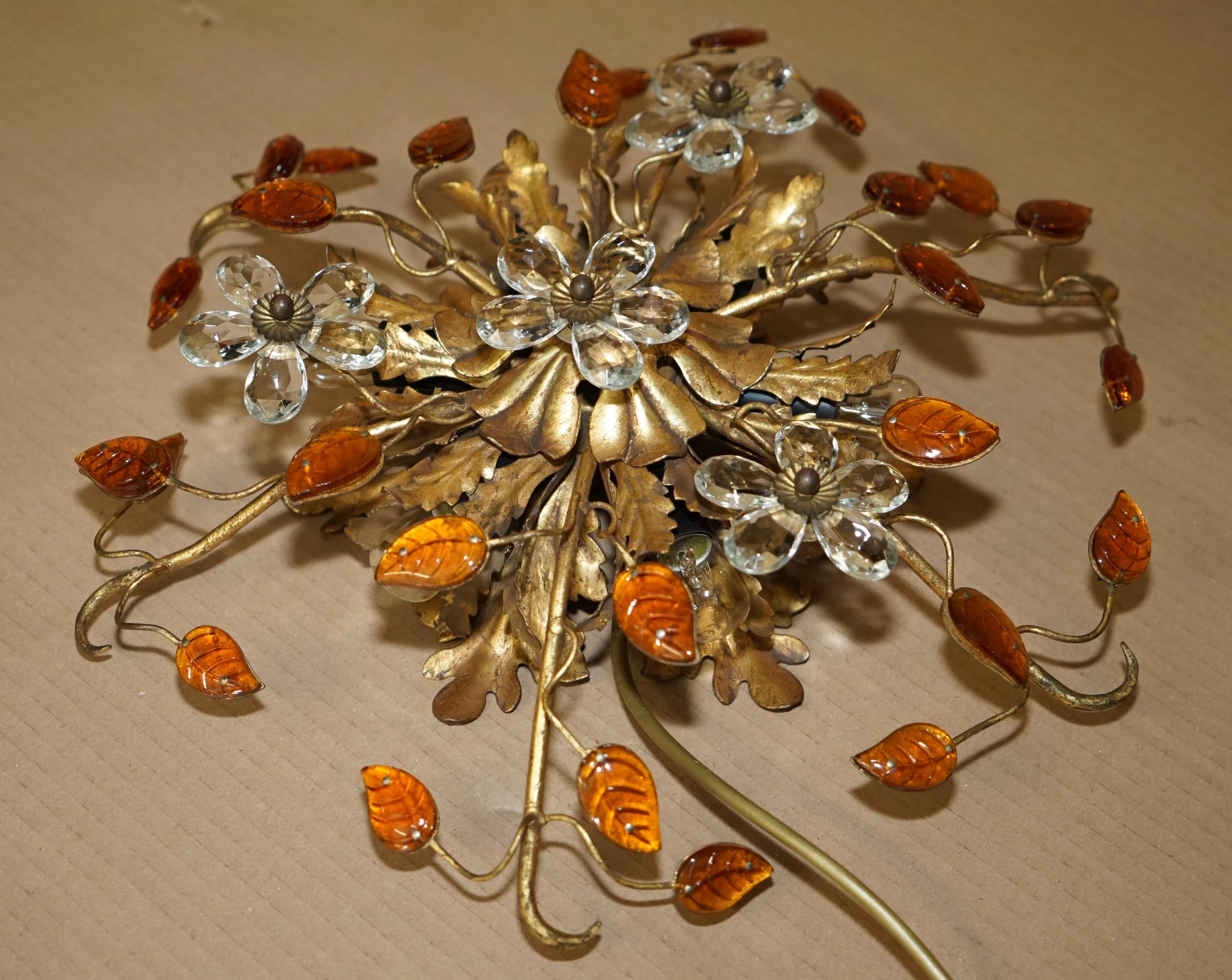 PAiR VINTAGE MURANO GLAS ITALIENISCHE BANCI FIRENZE WANDSCHRÄNKE ODER KANDELLIERER im Angebot 2