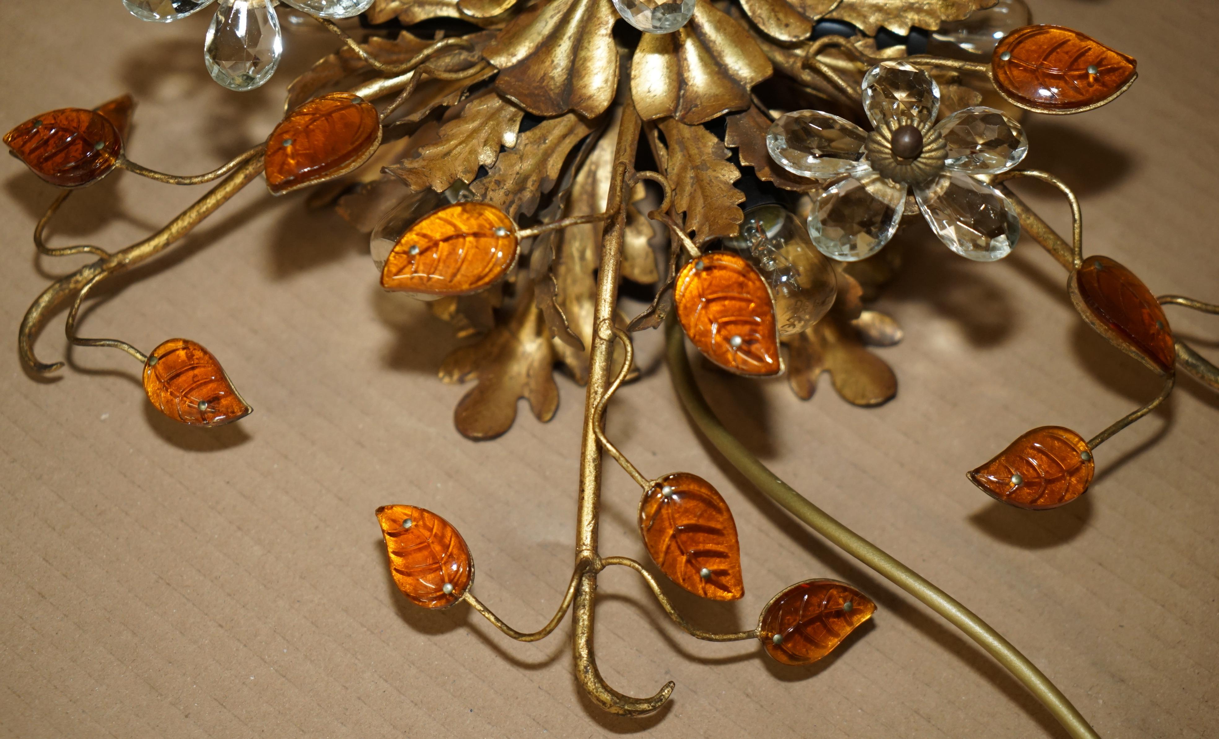 PAiR VINTAGE MURANO GLAS ITALIENISCHE BANCI FIRENZE WANDSCHRÄNKE ODER KANDELLIERER im Angebot 3