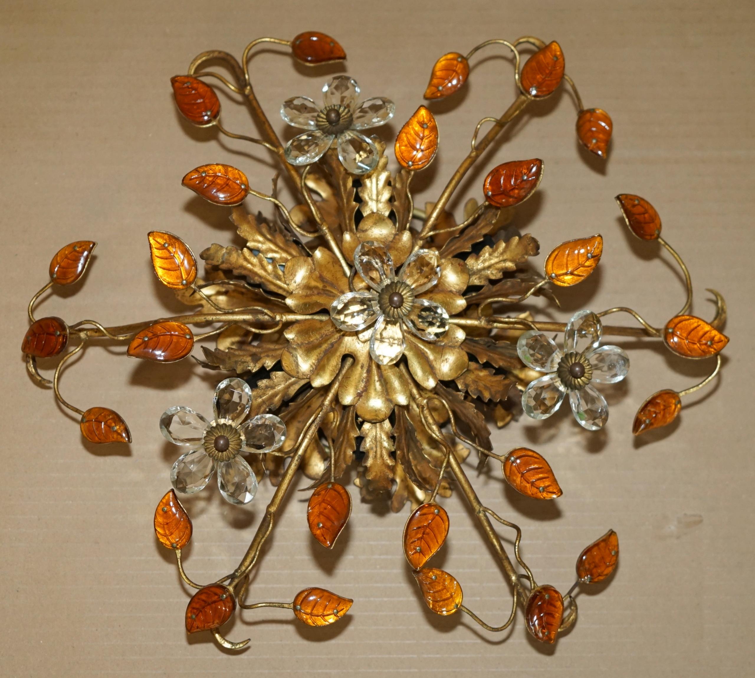 PAiR VINTAGE MURANO GLAS ITALIENISCHE BANCI FIRENZE WANDSCHRÄNKE ODER KANDELLIERER im Angebot 6