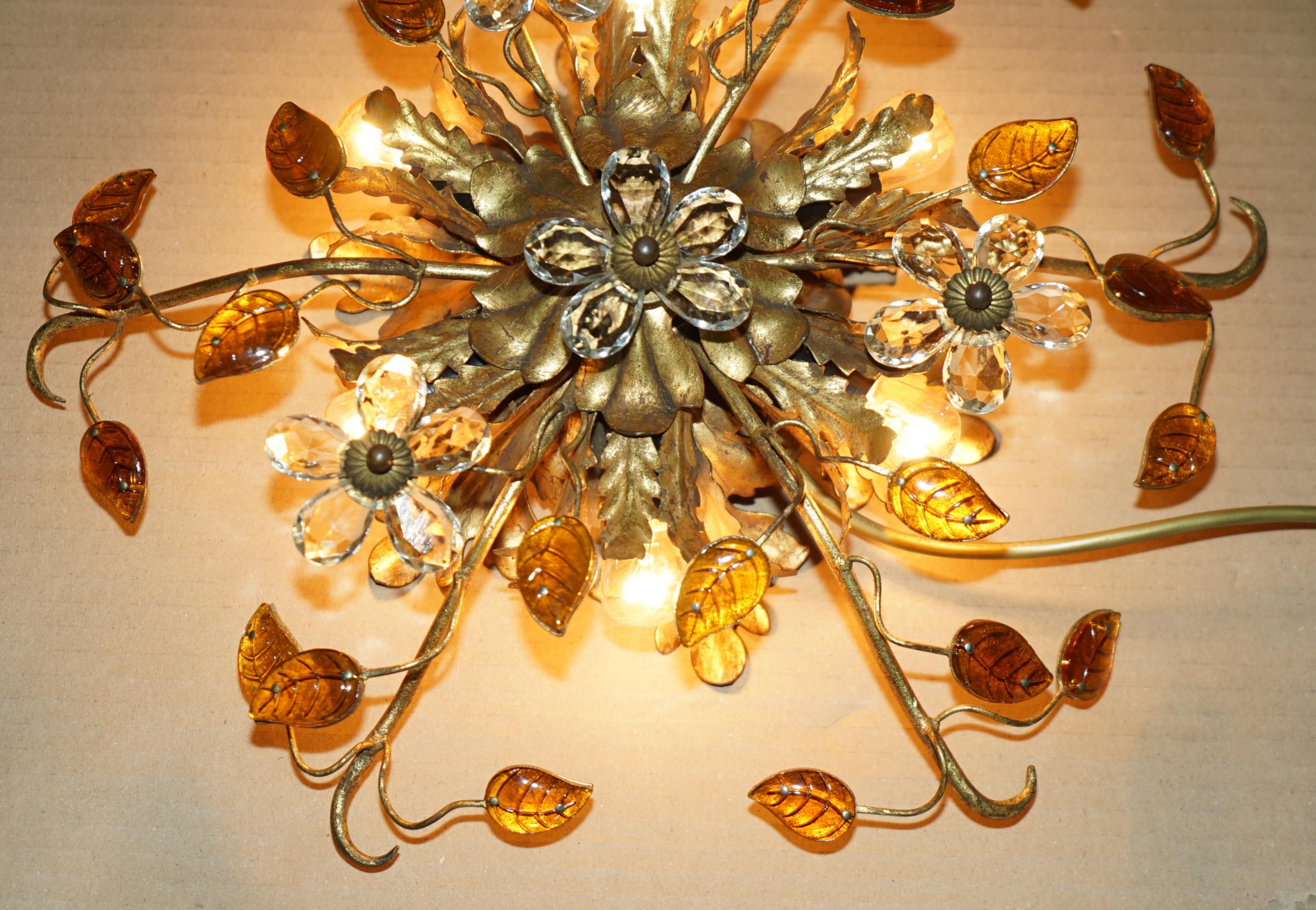 PAiR VINTAGE MURANO GLAS ITALIENISCHE BANCI FIRENZE WANDSCHRÄNKE ODER KANDELLIERER (Moderne der Mitte des Jahrhunderts) im Angebot
