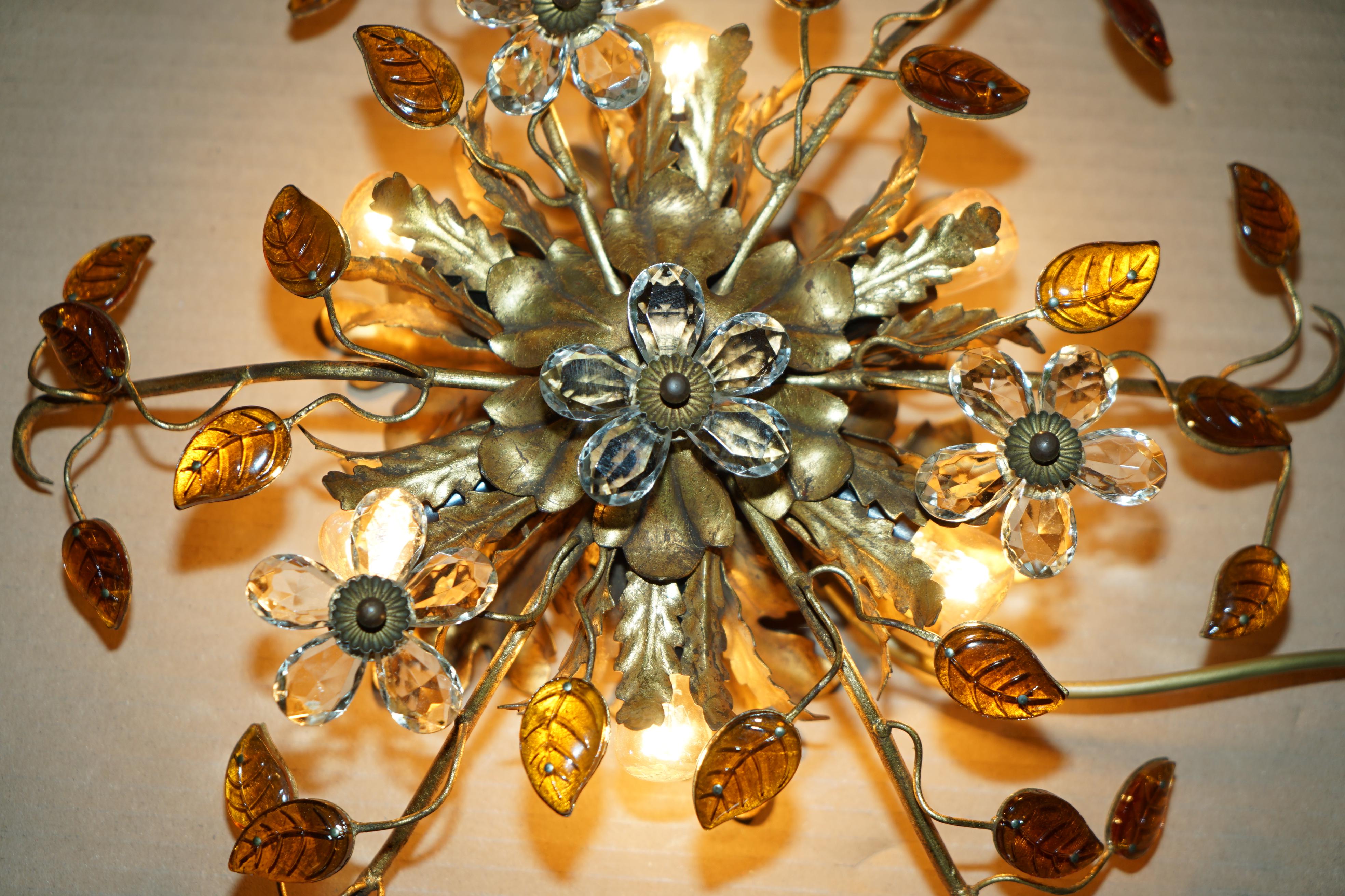 PAiR VINTAGE MURANO GLAS ITALIENISCHE BANCI FIRENZE WANDSCHRÄNKE ODER KANDELLIERER (Europäisch) im Angebot