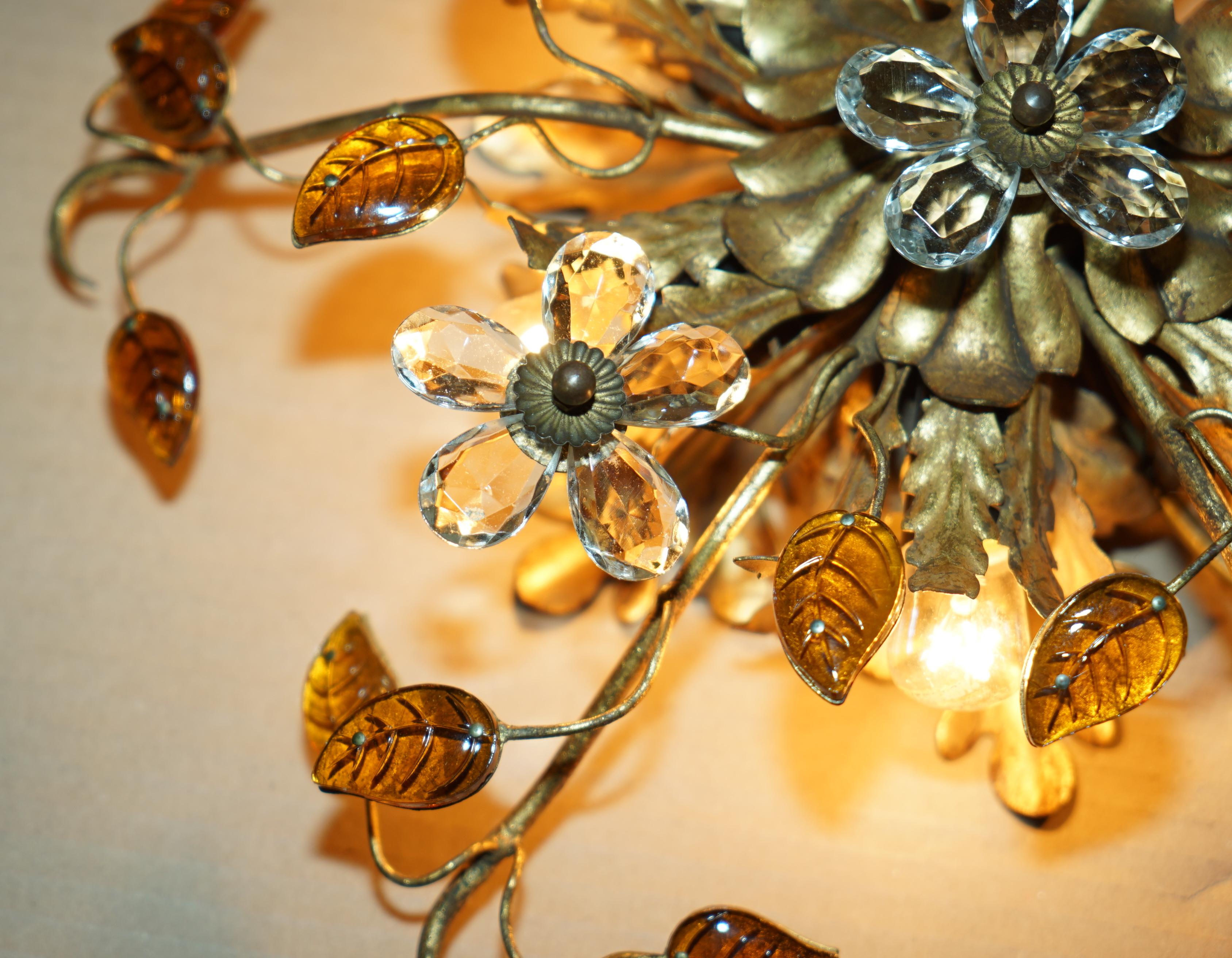 PAiR VINTAGE MURANO GLAS ITALIENISCHE BANCI FIRENZE WANDSCHRÄNKE ODER KANDELLIERER im Zustand „Gut“ im Angebot in West Sussex, Pulborough