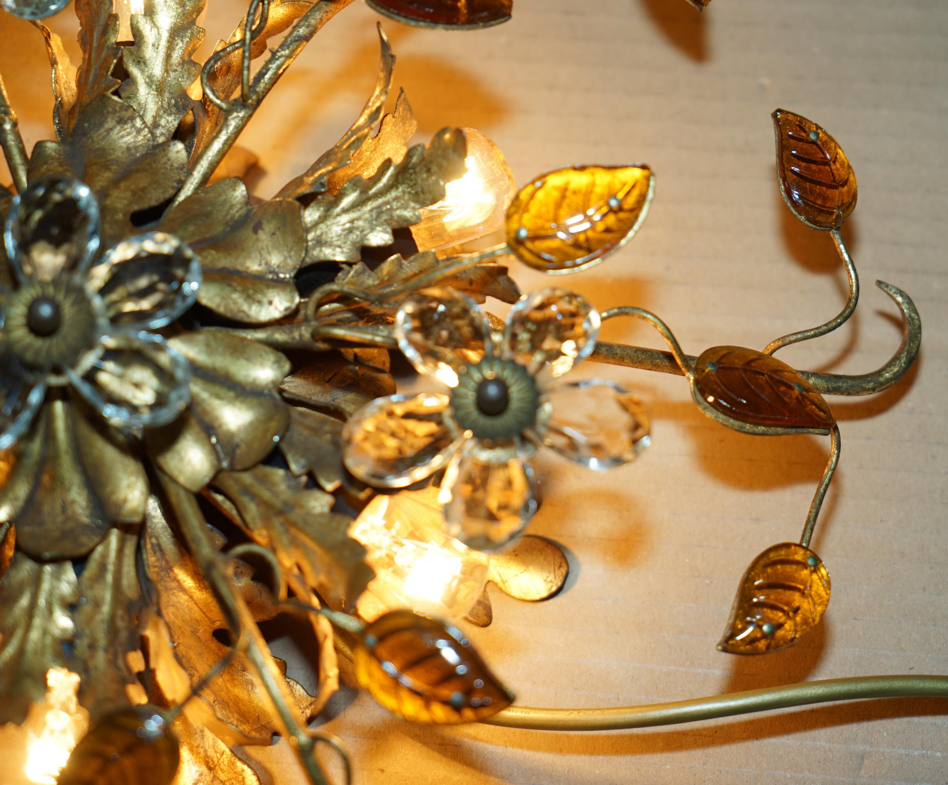 PAiR VINTAGE MURANO GLAS ITALIENISCHE BANCI FIRENZE WANDSCHRÄNKE ODER KANDELLIERER (Mitte des 20. Jahrhunderts) im Angebot