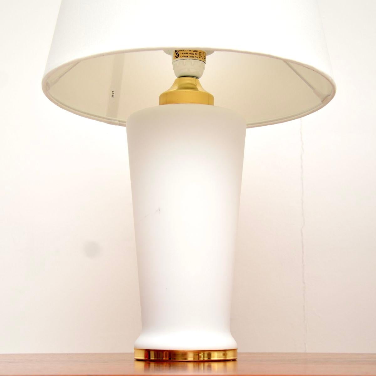 Pair of Vintage Murano Glass Table Lamps In Good Condition For Sale In London, GB