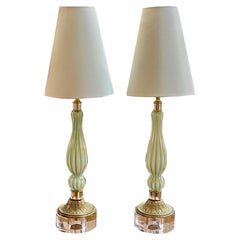 Pair of Vintage Murano Lamps