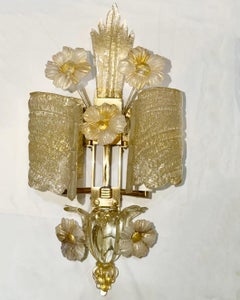 Pair of Vintage Murano Sconces