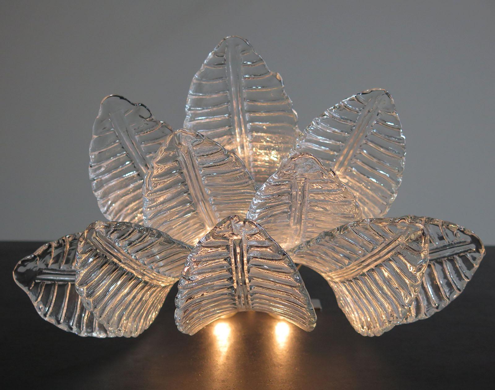 Pair of Vintage Murano Six-Tier Felci Wall Sconce 2