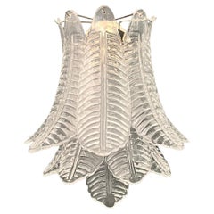 Coppia di applique Felci a sei piani di Murano d'epoca