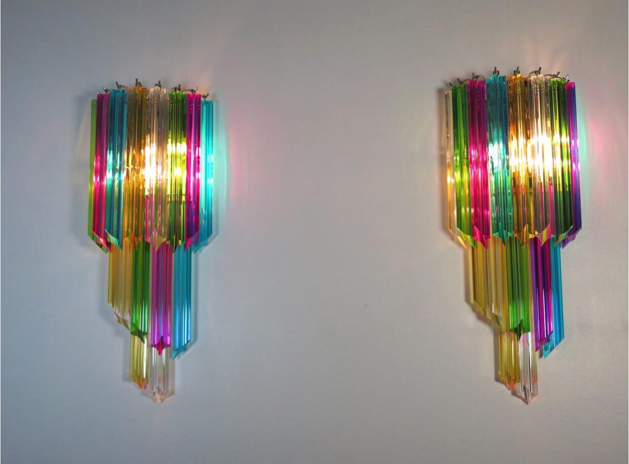 Murano Glass Pair of Vintage Murano Wall Sconce
