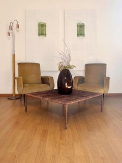 Pair of vintage Murano wall sconce – green triedri - Column model