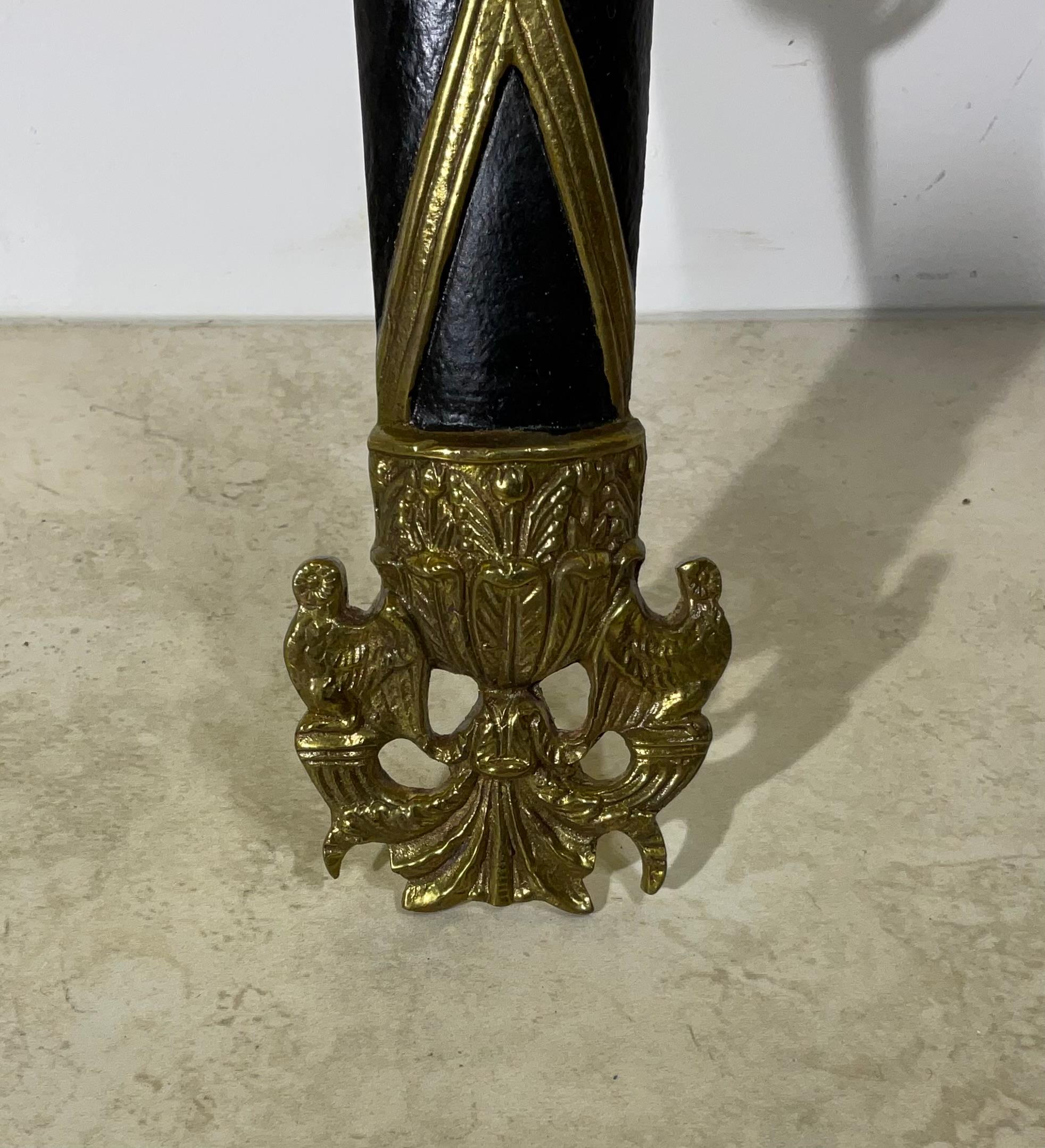 Pair of Vintage Neoclassical Bronze & Patinated Sconces - A Timeless Statement For Sale 3