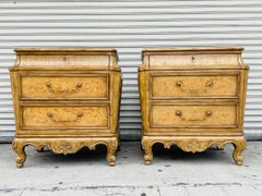 Pair of Vintage Nightstands or Commodes With Marble Tops