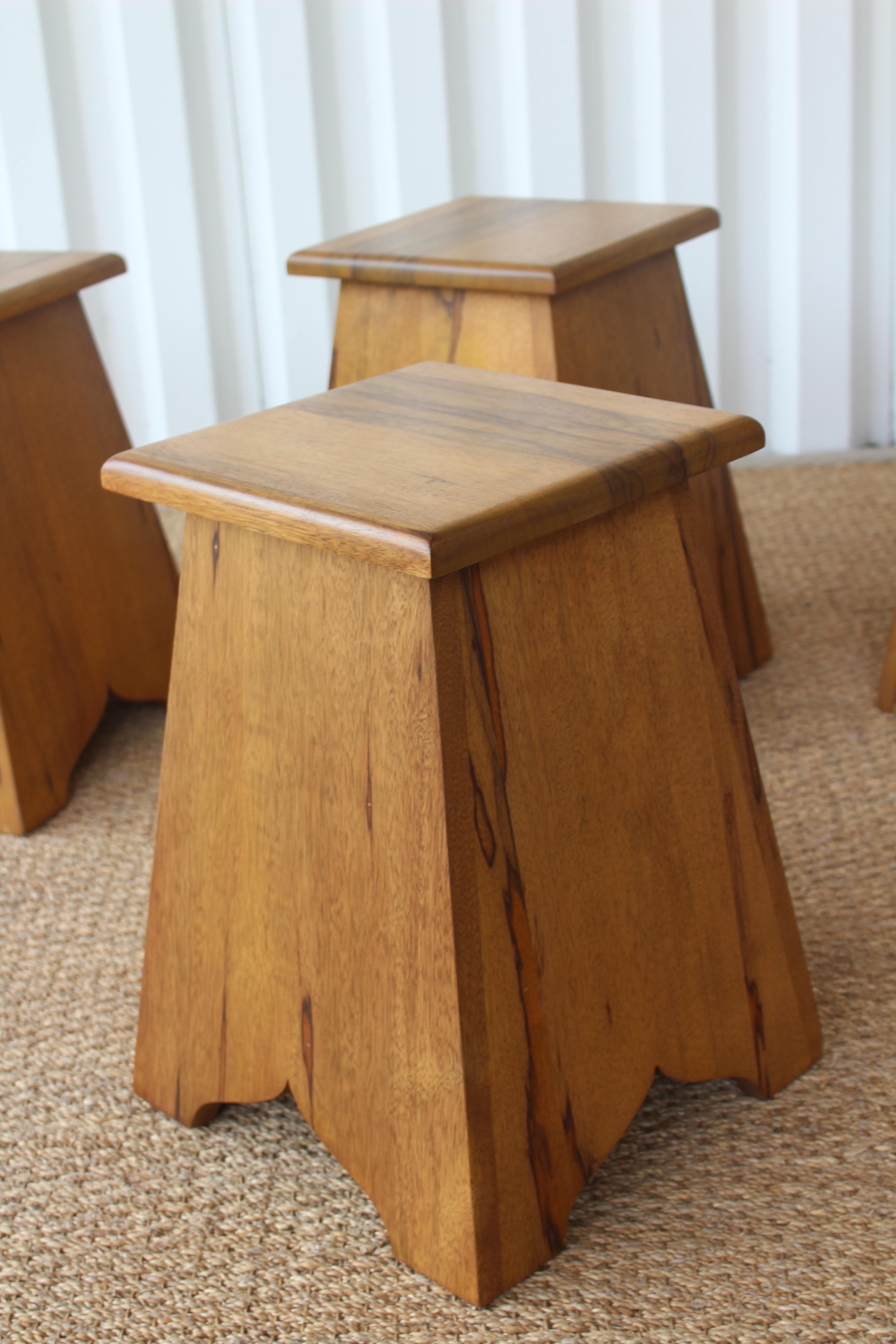 Pair of Vintage Olive Wood Tables, France, 1960s. One Pair Available. 5