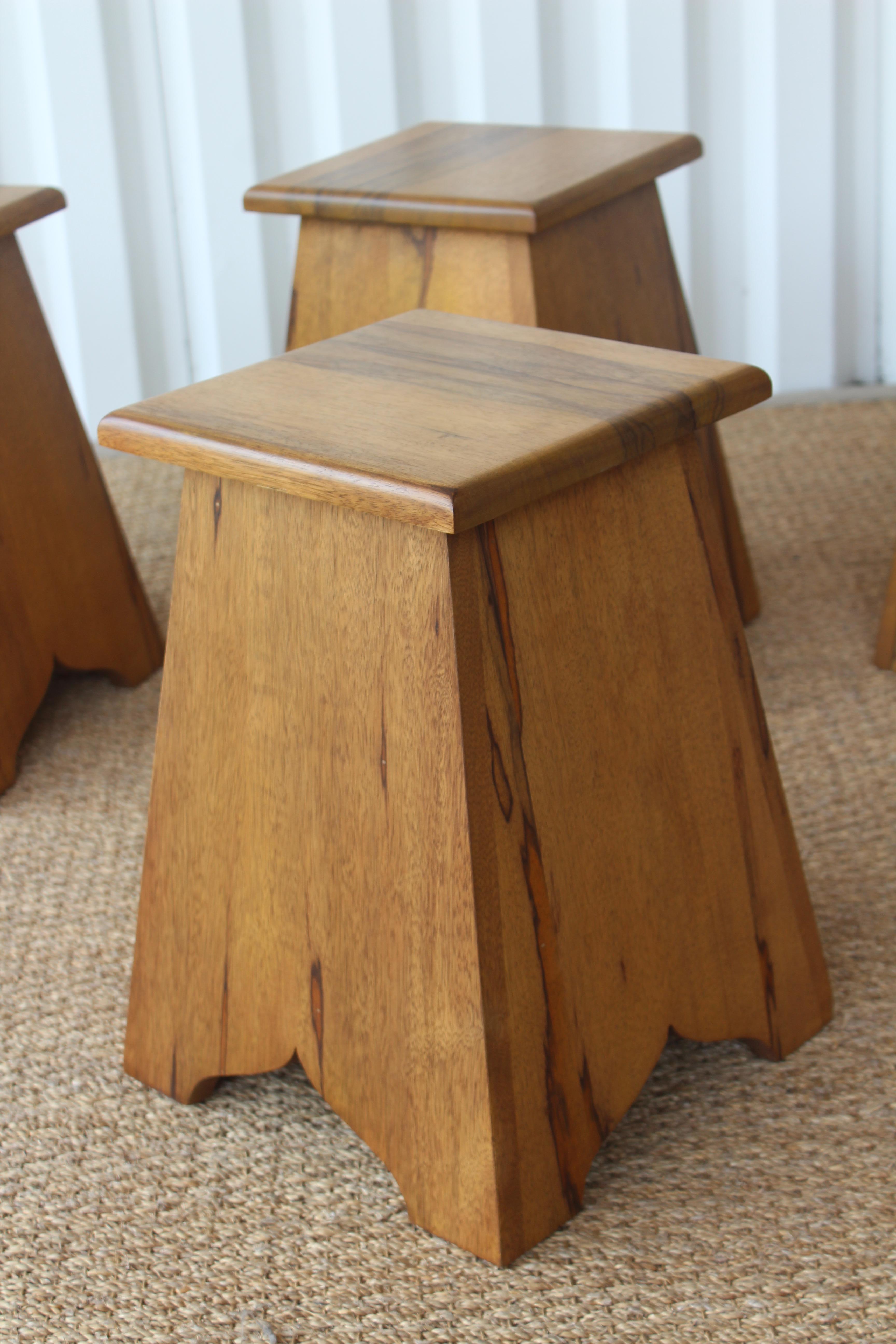 Pair of Vintage Olive Wood Tables, France, 1960s. One Pair Available. 6