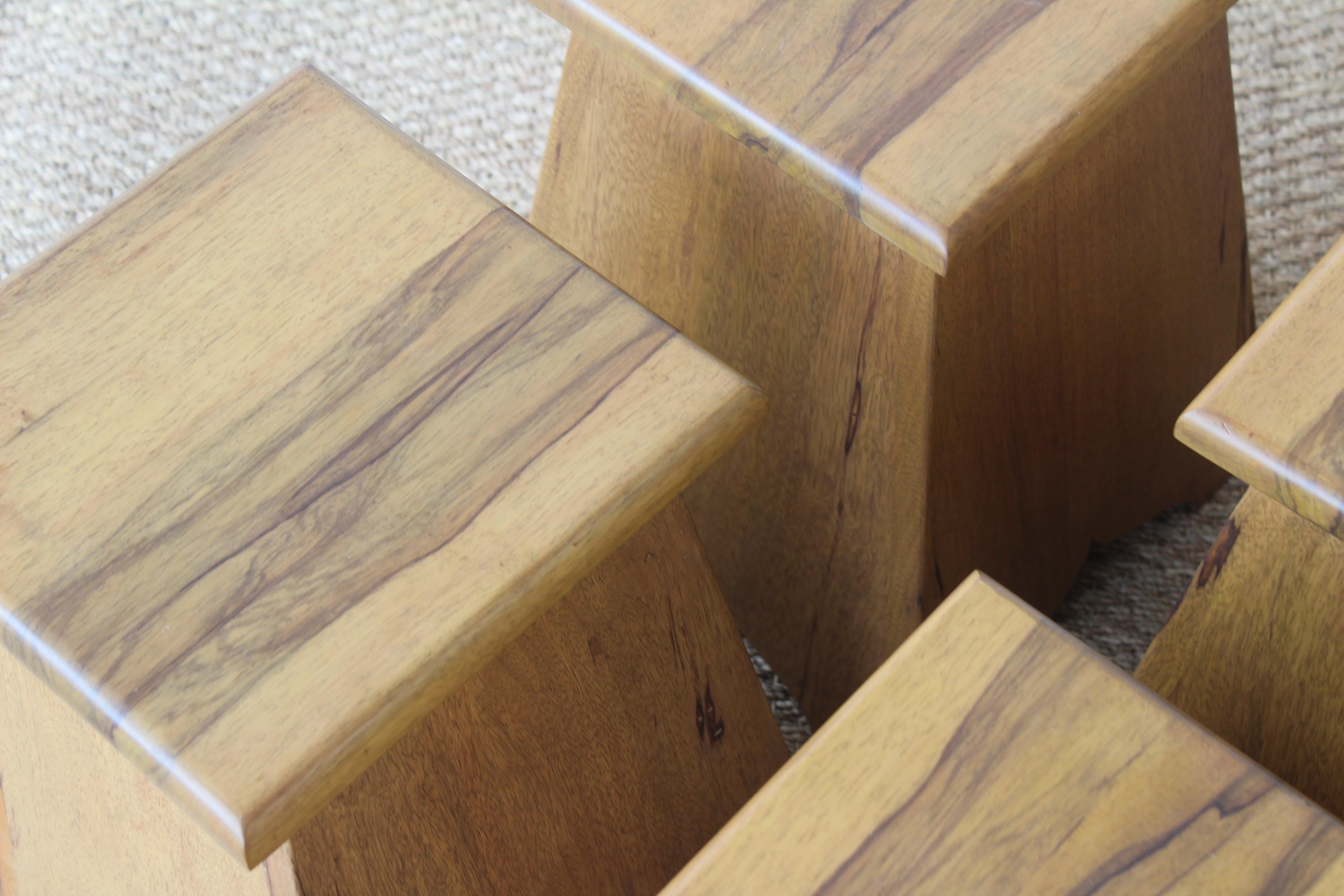 Pair of Vintage Olive Wood Tables, France, 1960s. One Pair Available. 1