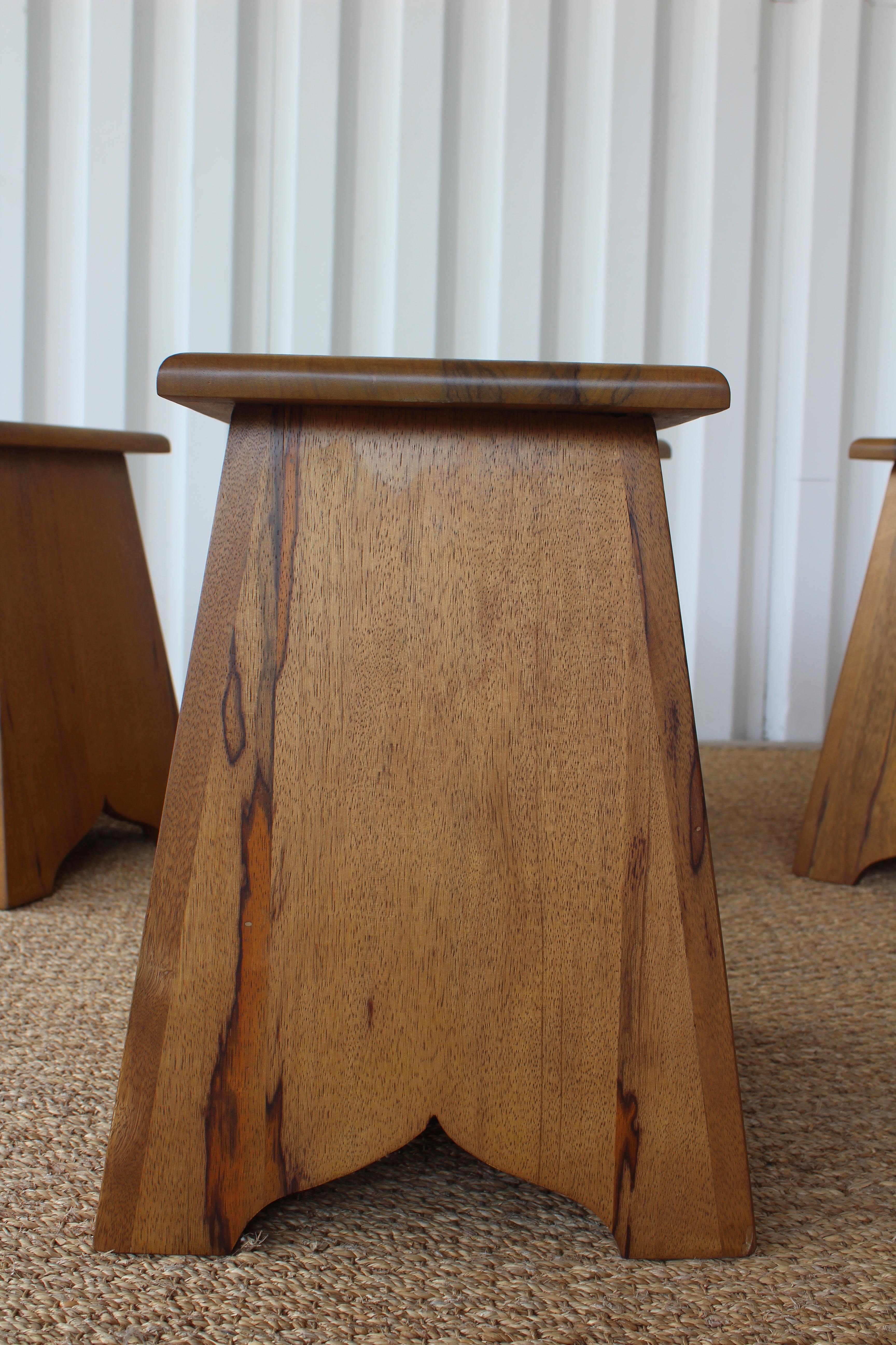 Pair of Vintage Olive Wood Tables, France, 1960s. One Pair Available. 3