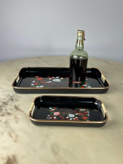 Pair of Vintage Oriental Trays, Japan, 1970s