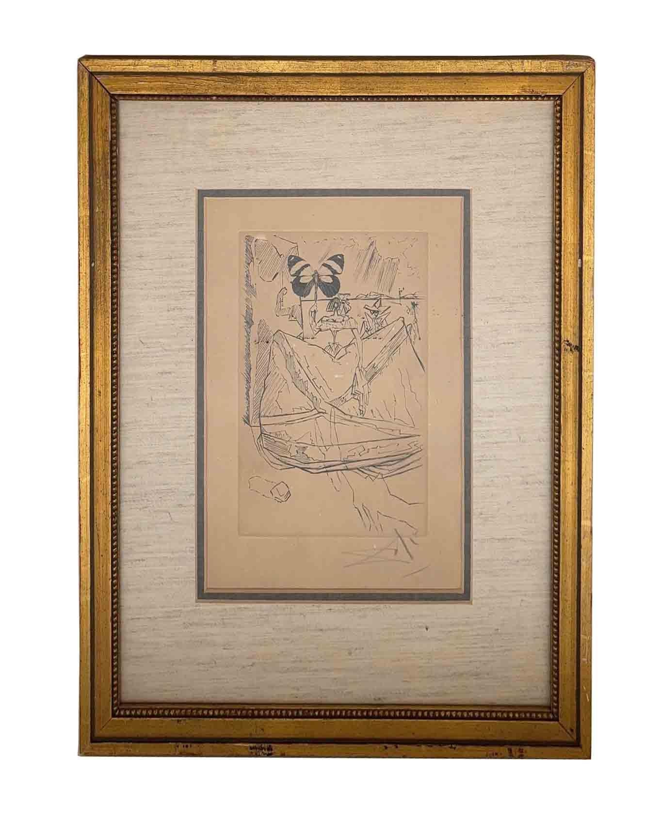 Paire de gravures originales Le Tricorne 1958, signées par Salvador Dali Bon état - En vente à Los Angeles, CA