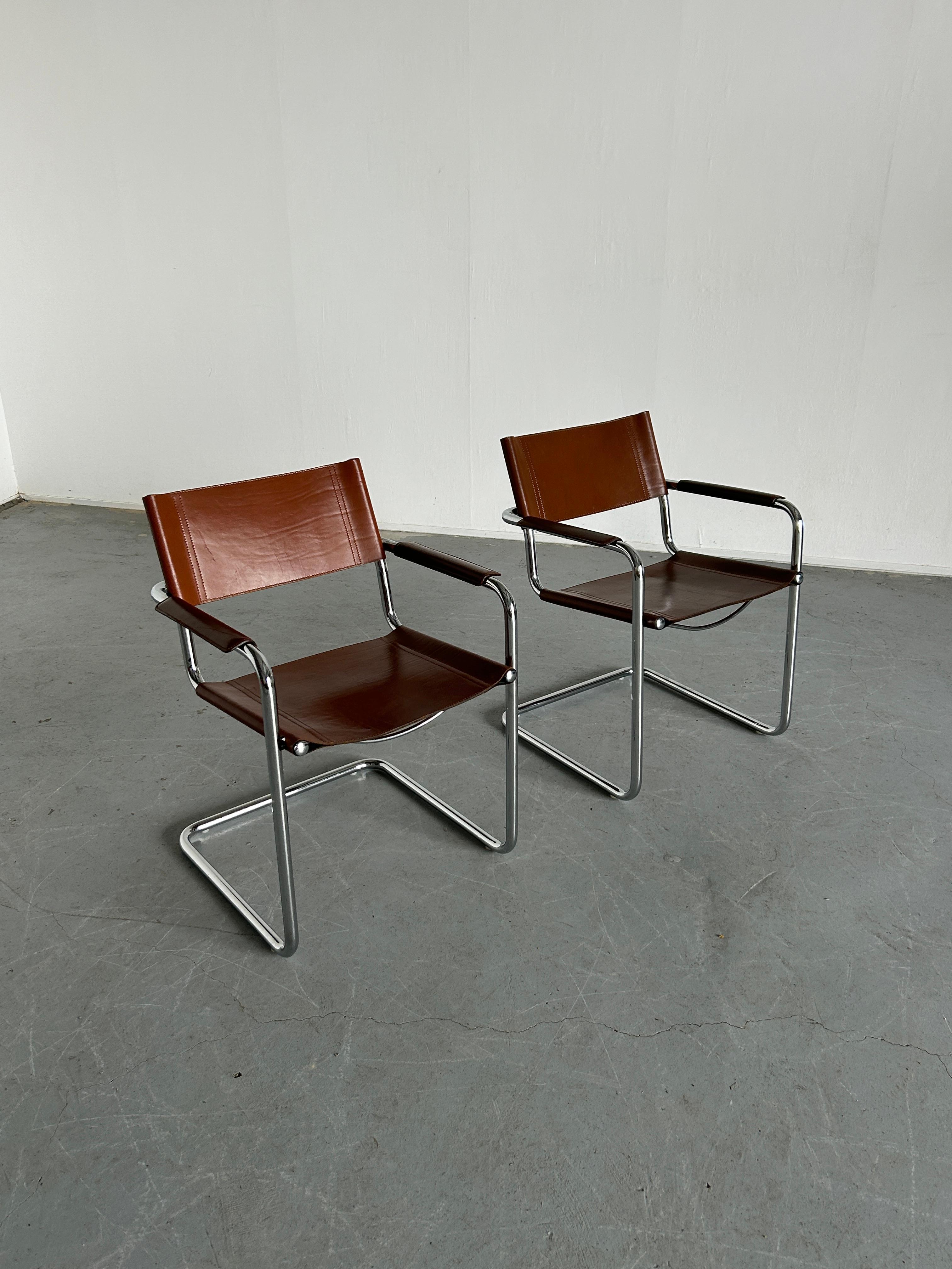 Mid-Century Modern Pair of Vintage Original 'MG5' Armchairs by Centro Studi for Matteo Grassi