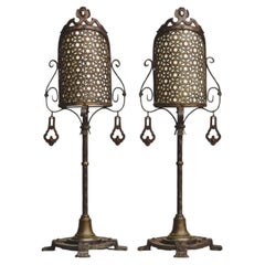 Pair of Vintage Oscar Bach Style Lamps