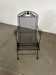 Pair of Vintage Outdoor Woodard Springer Dining Chairs