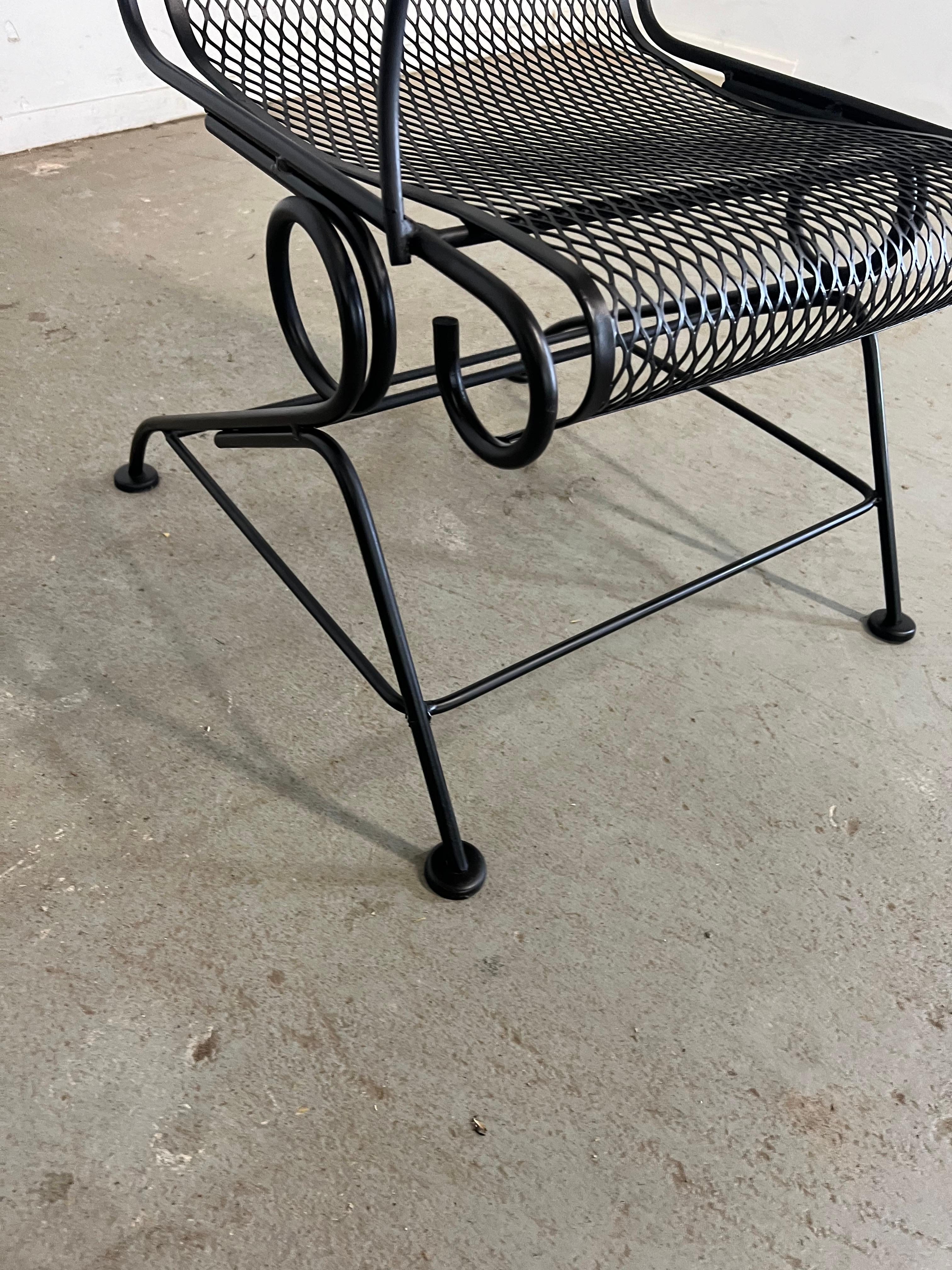 Pair of Vintage Outdoor Woodard Springer Dining Chairs 2