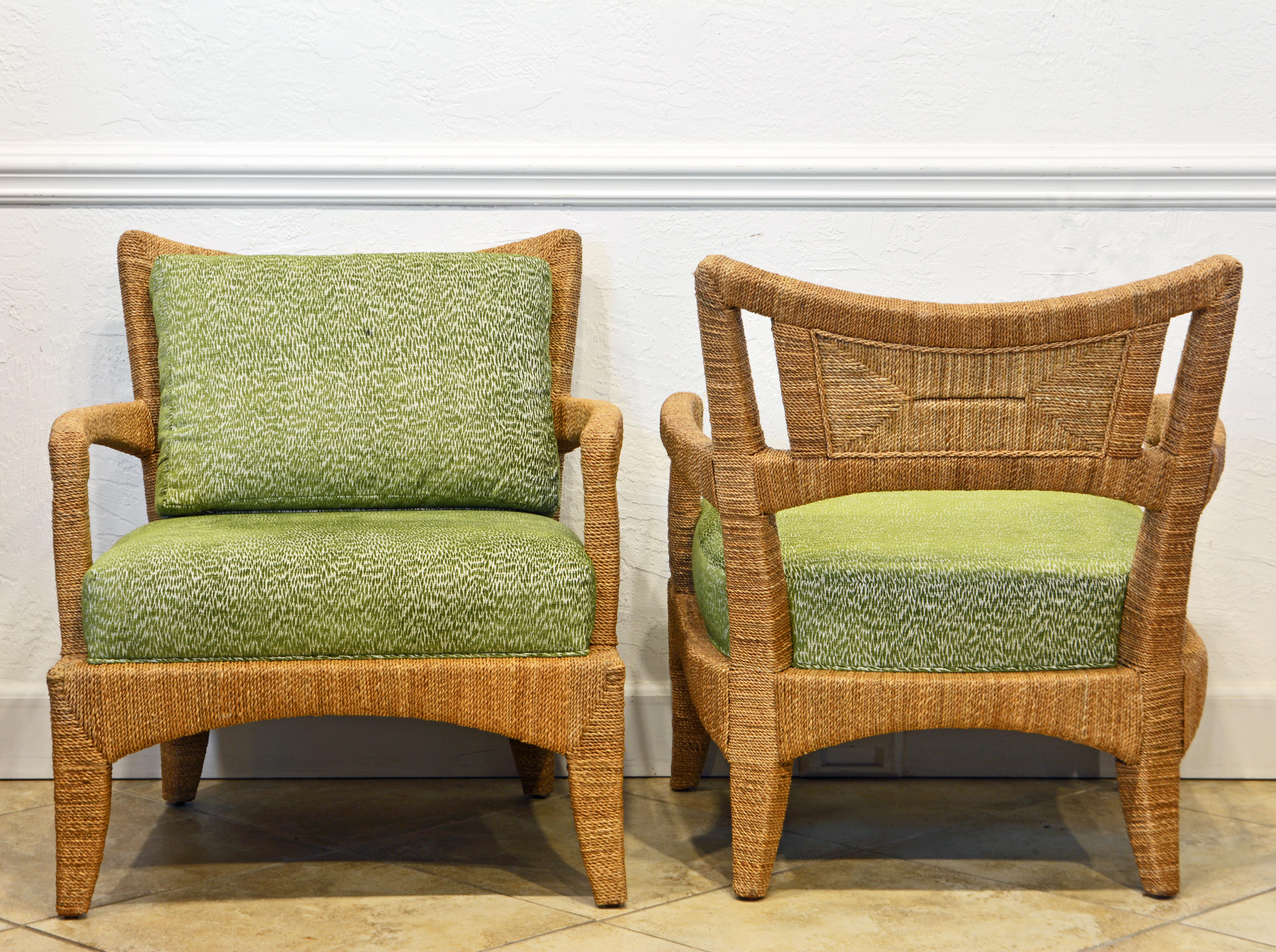 vintage seagrass chair