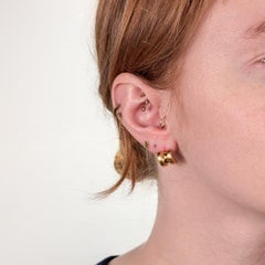 Pair of Vintage Paloma Picasso for Tiffany & Co. 18K Gold 'Groove' Stud Earrings