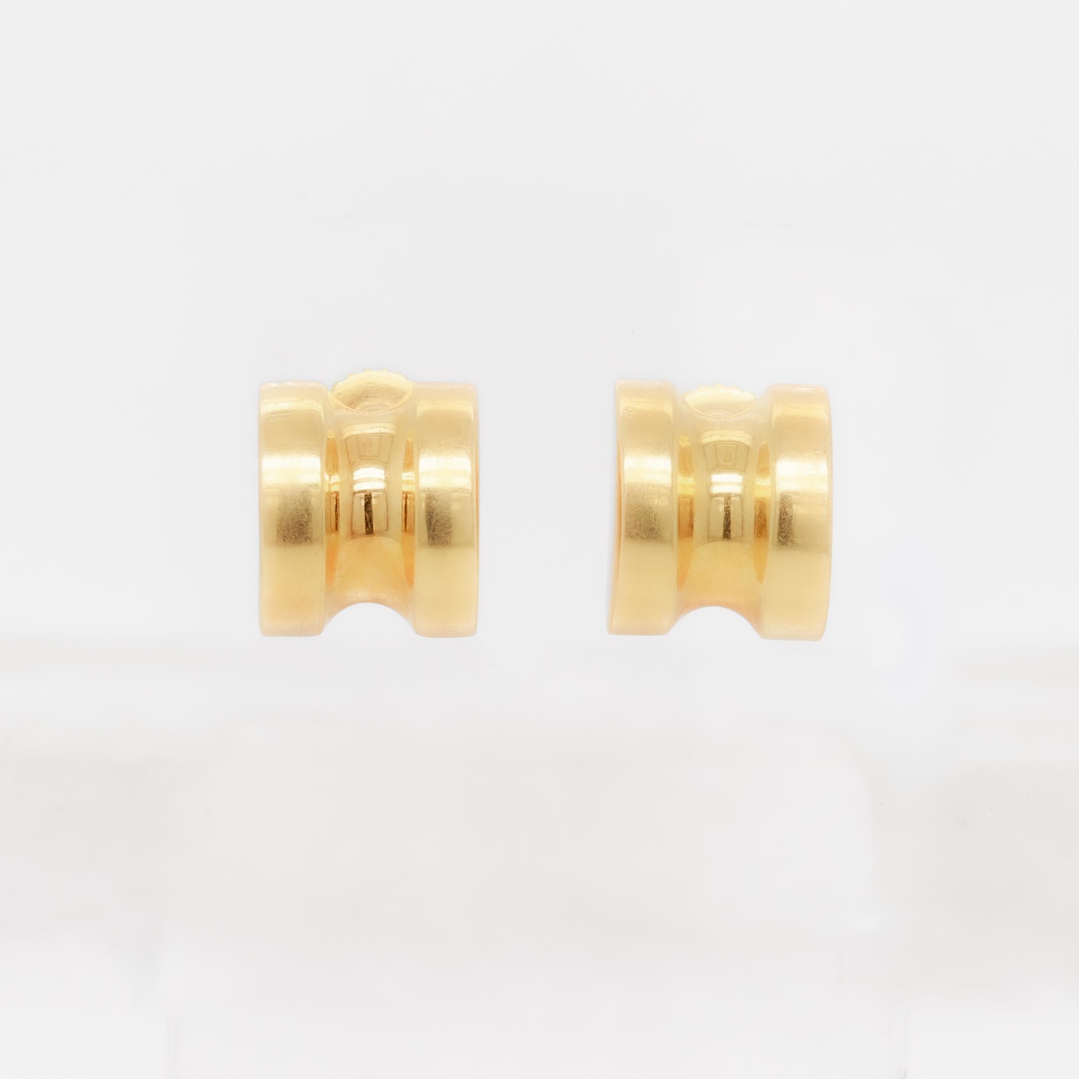 Pareja de pendientes vintage Paloma Picasso for Tiffany & Co. de oro de 18 quilates 