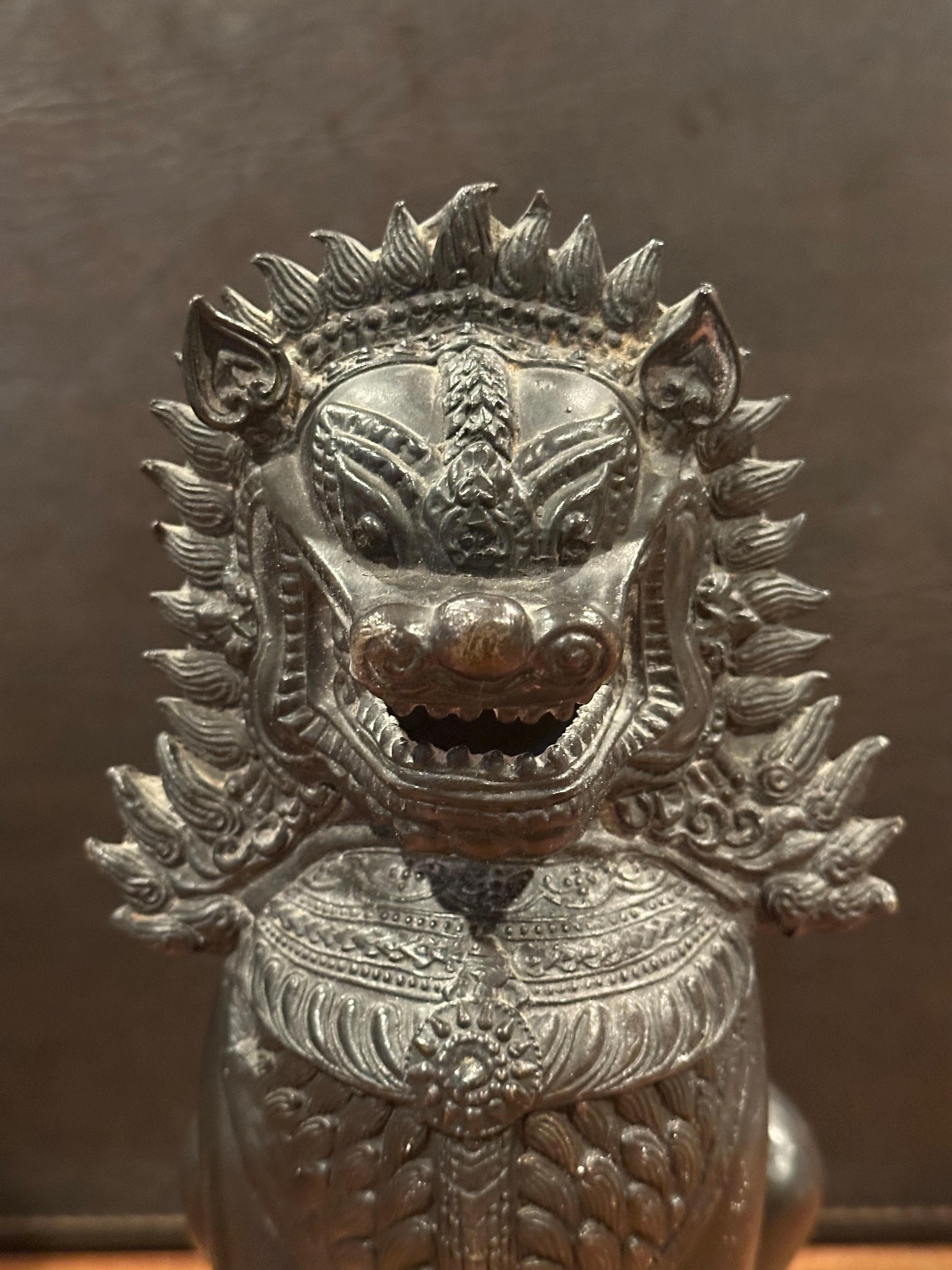 Pareja de Leones Guardianes / Perros Foo Tailandeses 