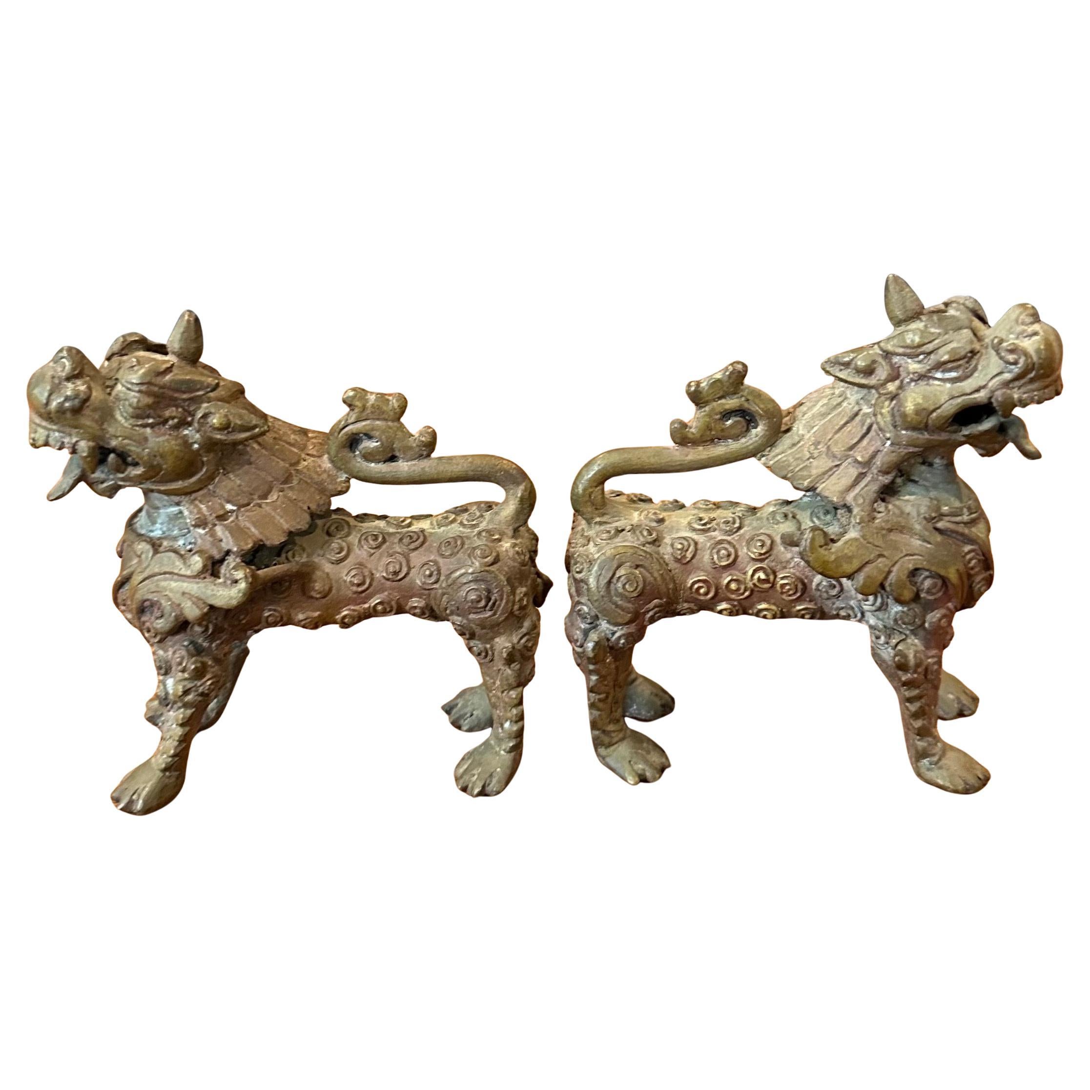 Moulage Paire de lions gardiens thaïlandais 