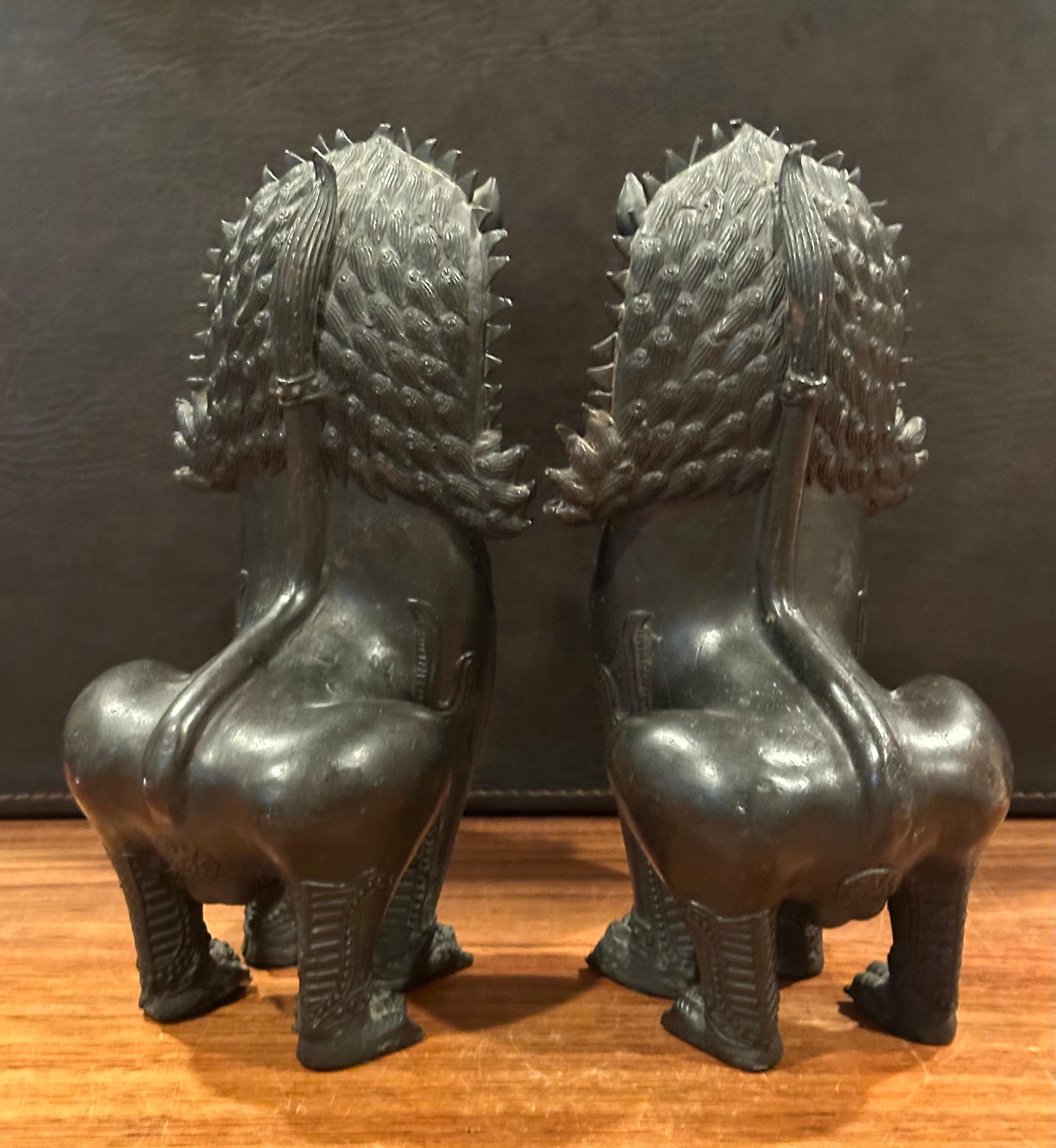 Pareja de Leones Guardianes / Perros Foo Tailandeses 