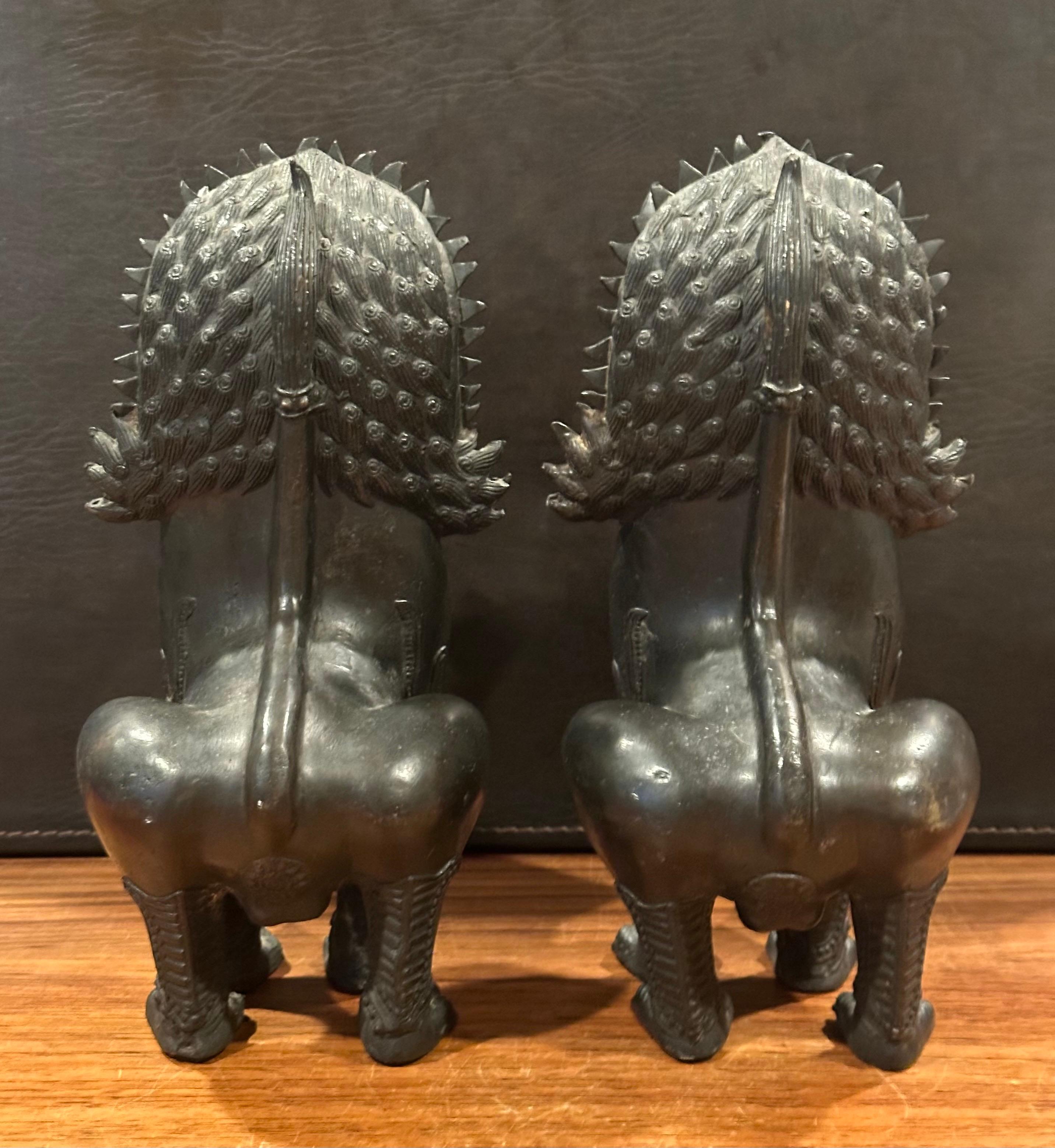Pareja de Leones Guardianes / Perros Foo Tailandeses 