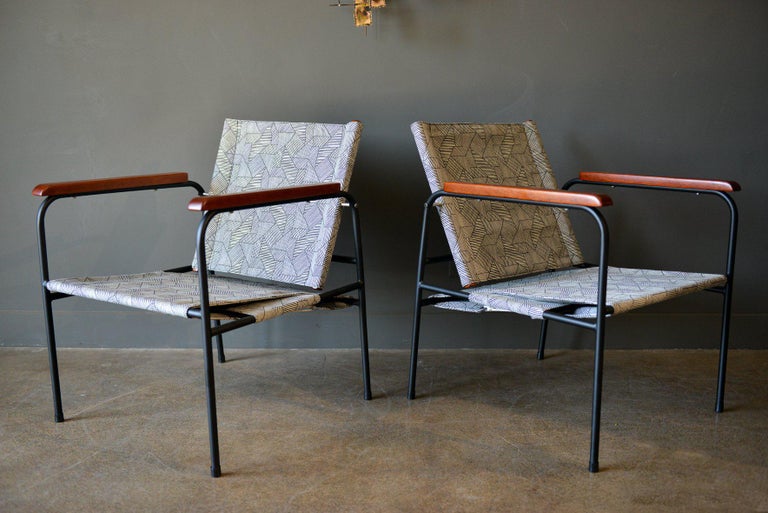 Pair of Vintage Patio Chairs, circa 1970 at 1stDibs