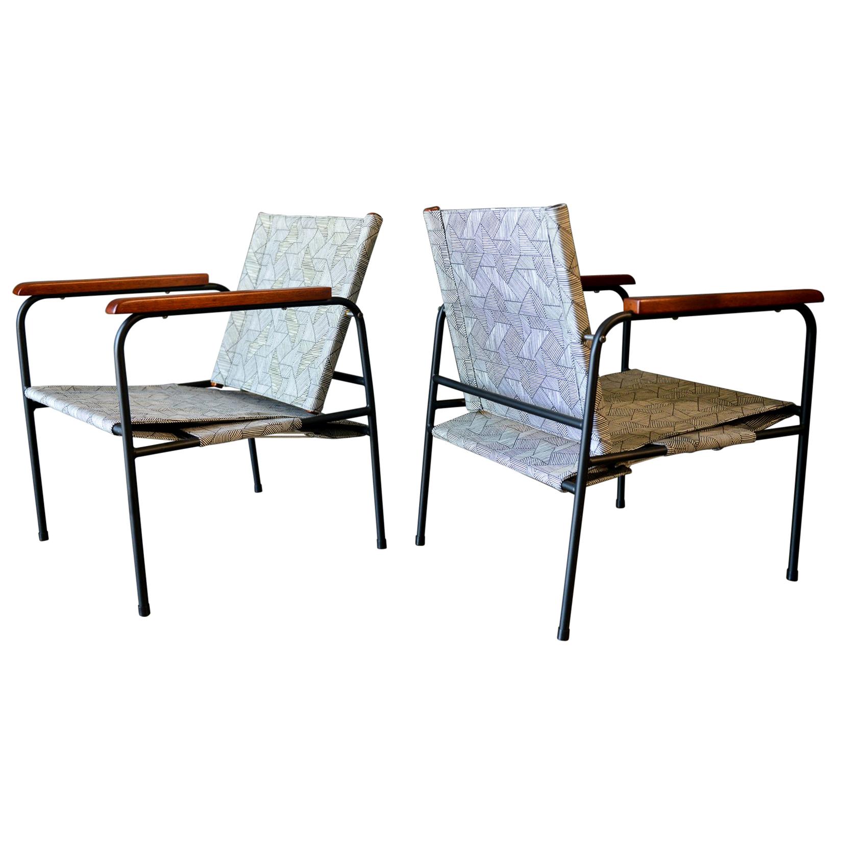 Pair of Vintage Patio Chairs, circa 1970