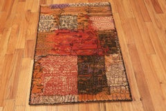 Paire de tapis scandinaves vintage Paul Klee. 2 pieds 8 pouces x 4 pieds