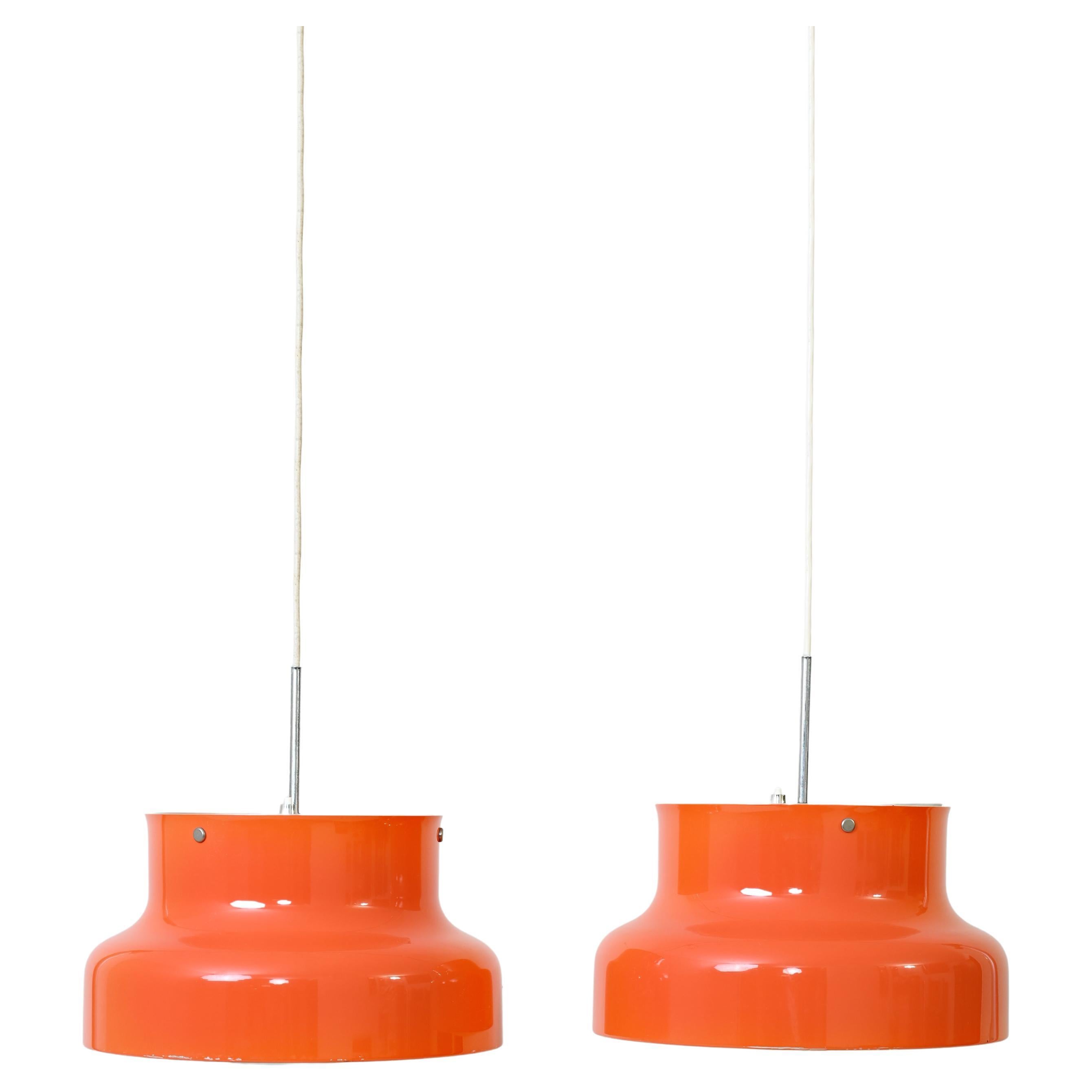 Pair of Vintage Pendant Lamps Model 'Bumling' by Anders Pehrson For Sale