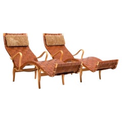 Pareja de chaiselongues vintage Pernilla-3 de Bruno Mathsson