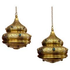 Pair of Vintage Pierced Lanterns, Sold Individually